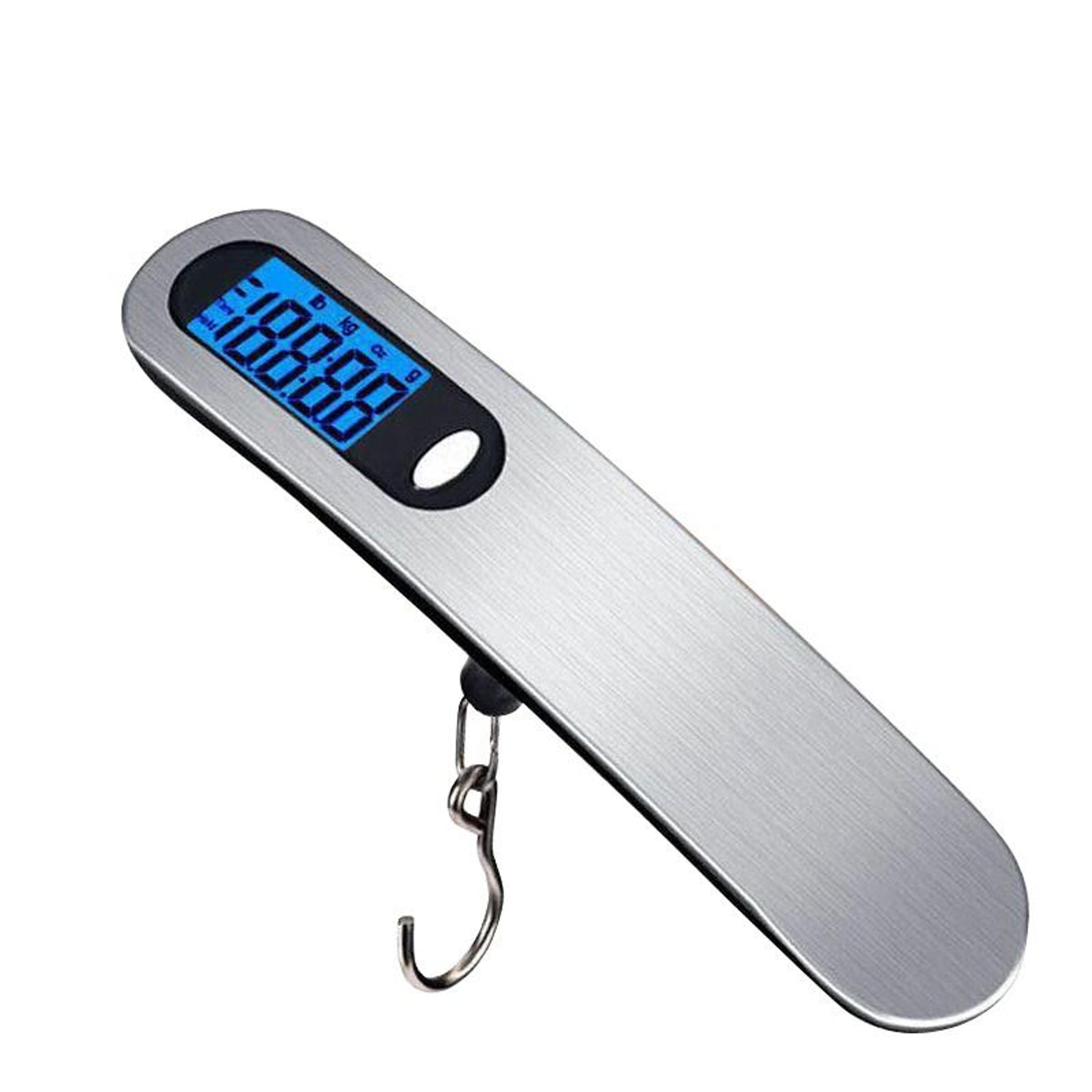 Portable Digital Luggage Scale 50kg Hanging Travel Baggage Fishing Scale 10