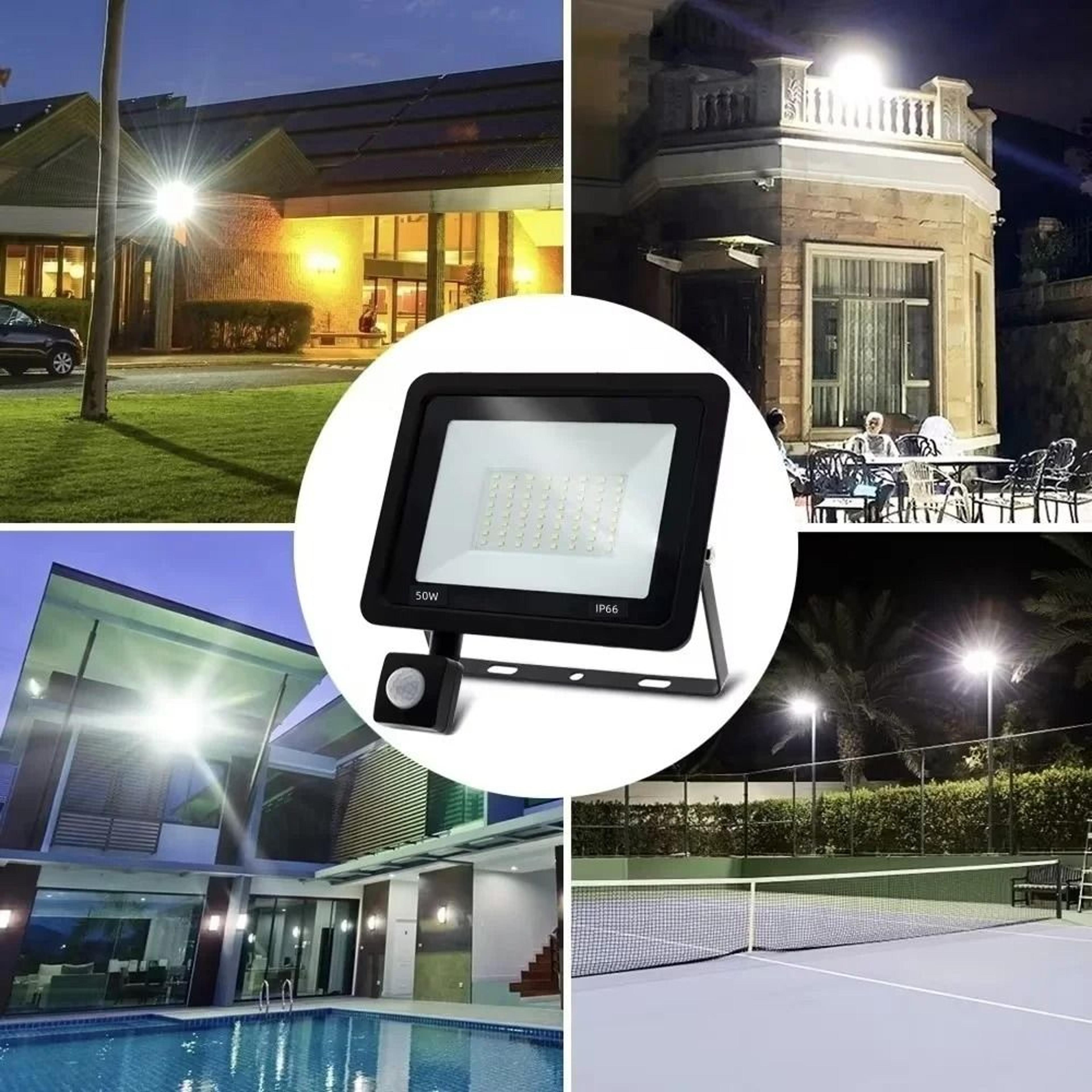 LED Motion Sensor Outdoor Floodlight Waterproof PIR Security Spotlight 4