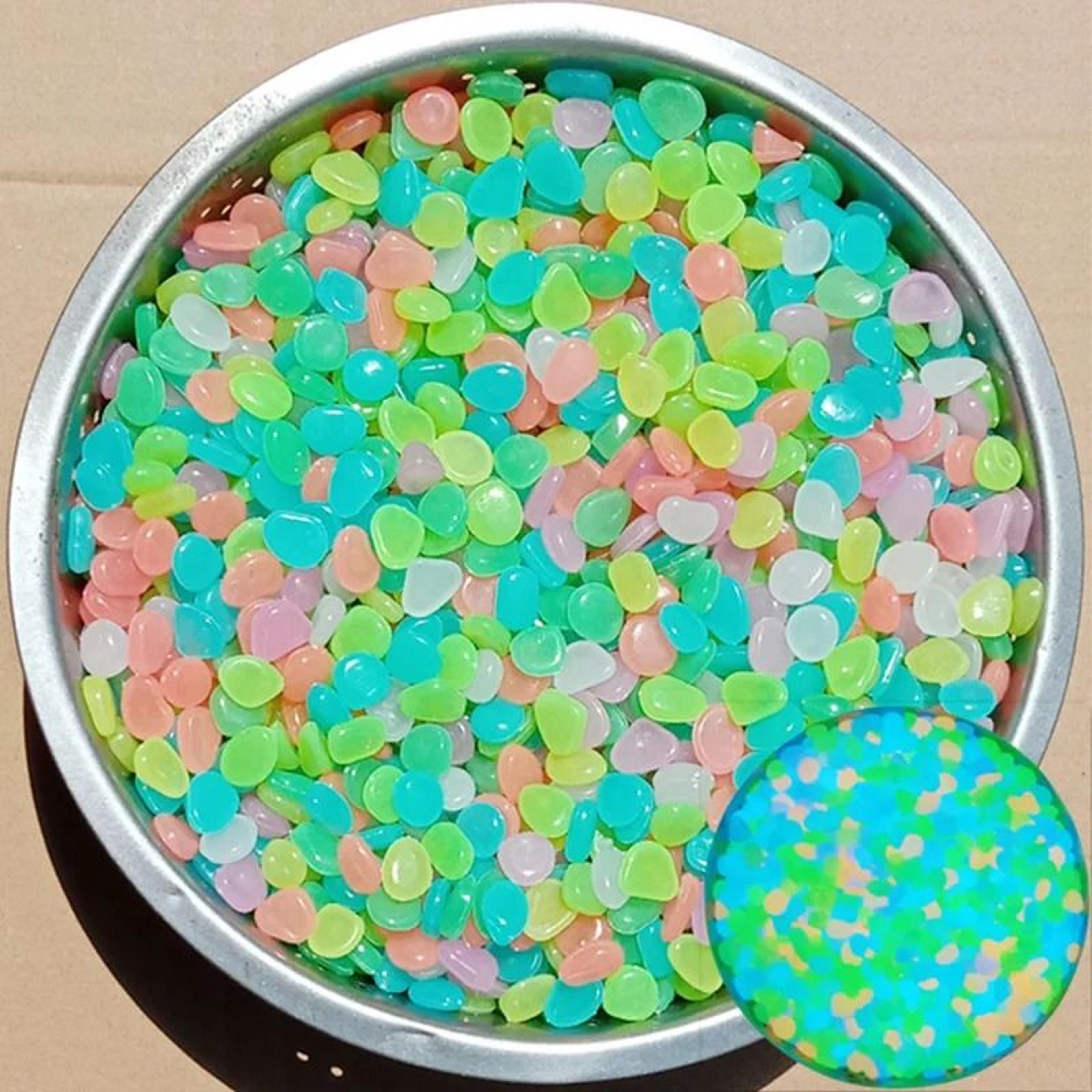 Glow In The Dark Pebbles 500pcs Luminous Garden Decorative Stones 1