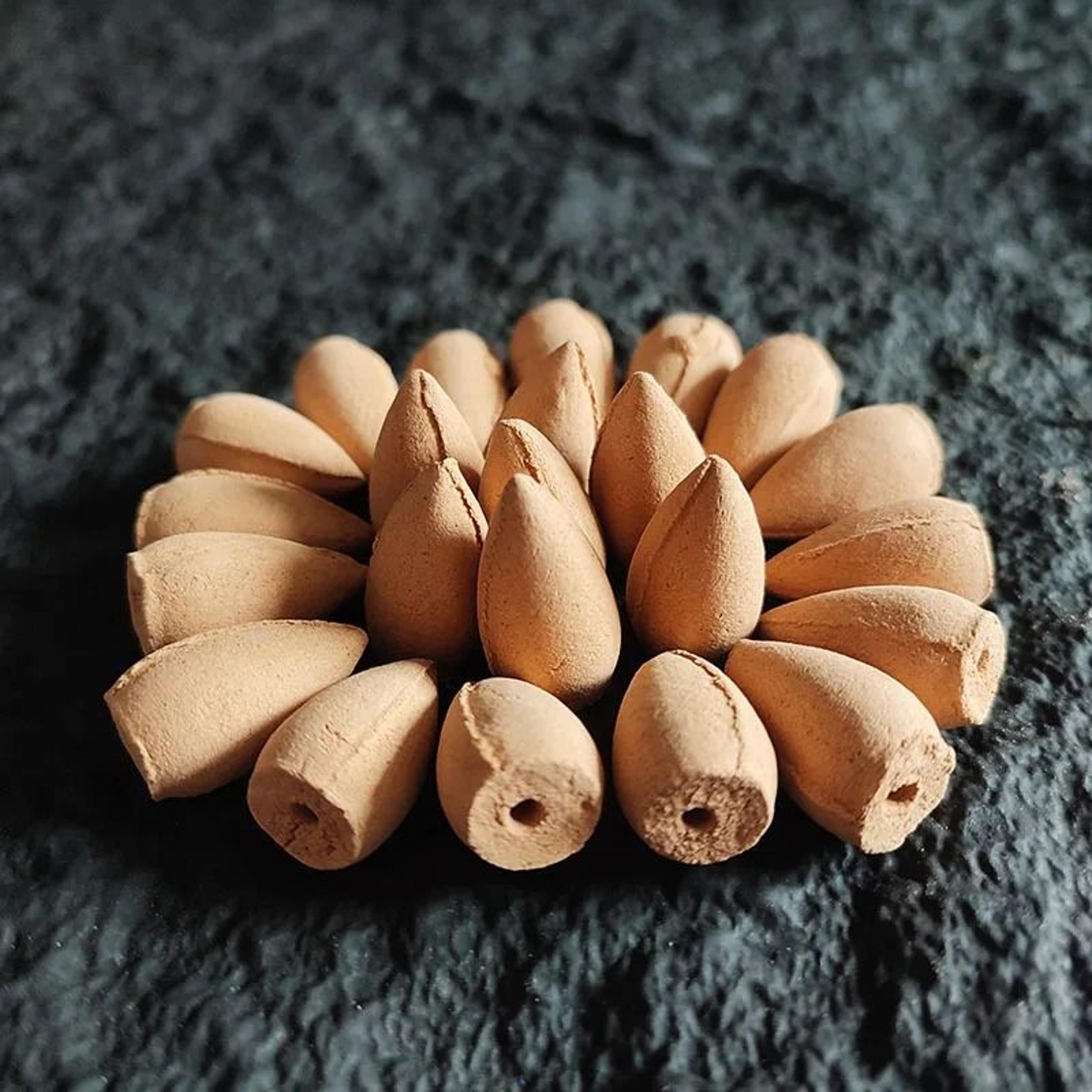 Natural Rose Backflow Incense Cones For Waterfall Burner Aromatherapy 8