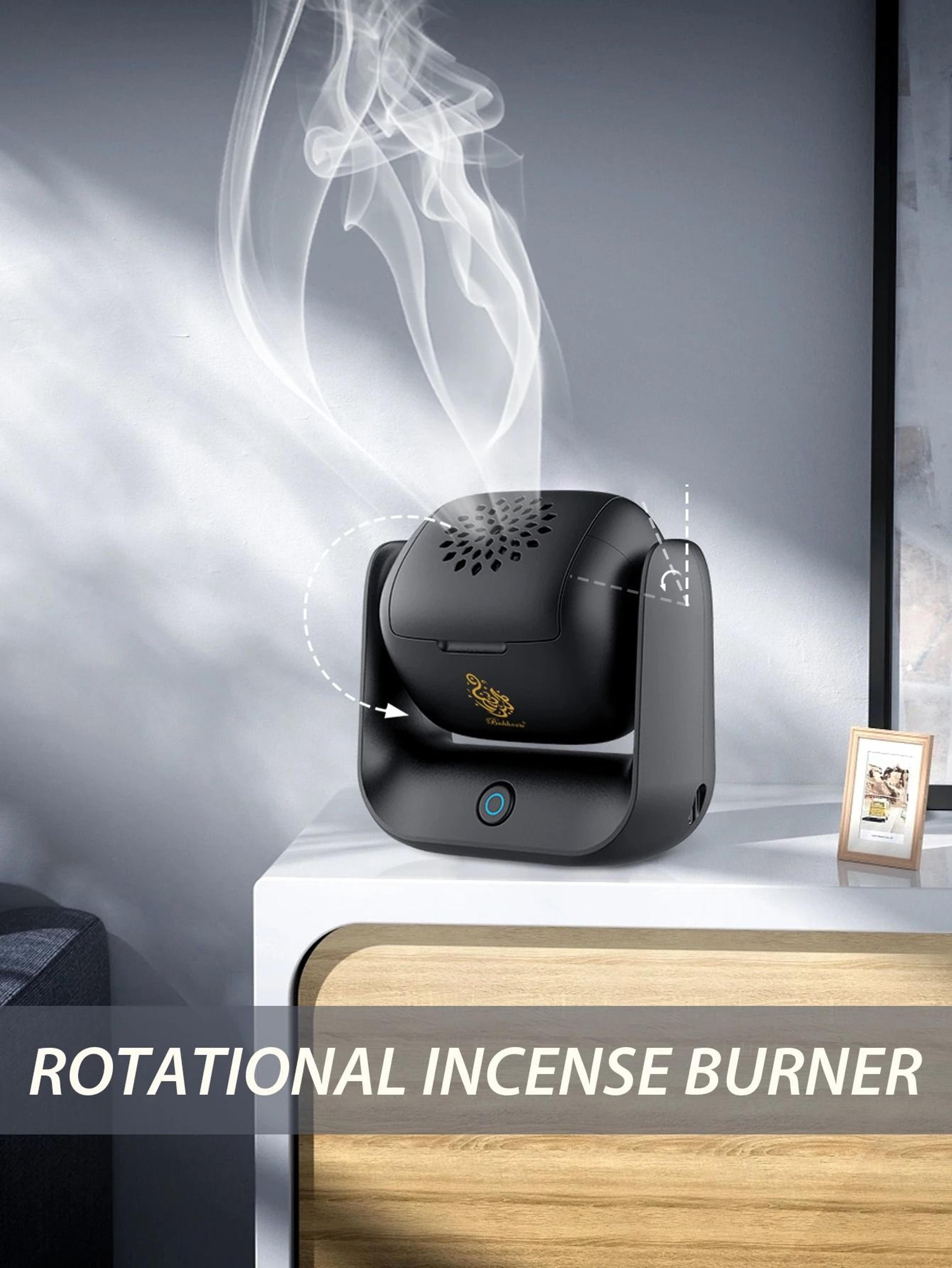 Rotating Electric Incense Burner USB Rechargeable Arabian Bakhoor Diffuser 7