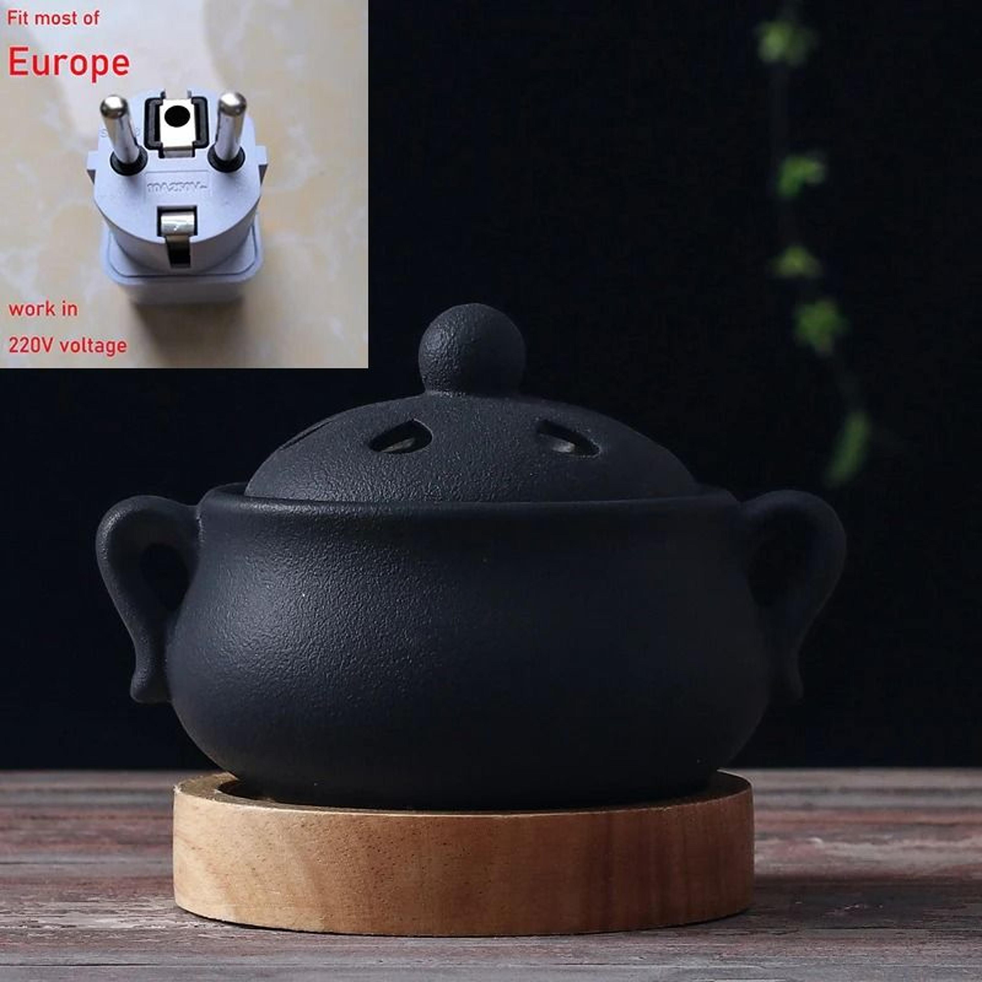 Ceramic Electric Incense Burner Plug In Timed Essential Oil Aroma Lamp 4
