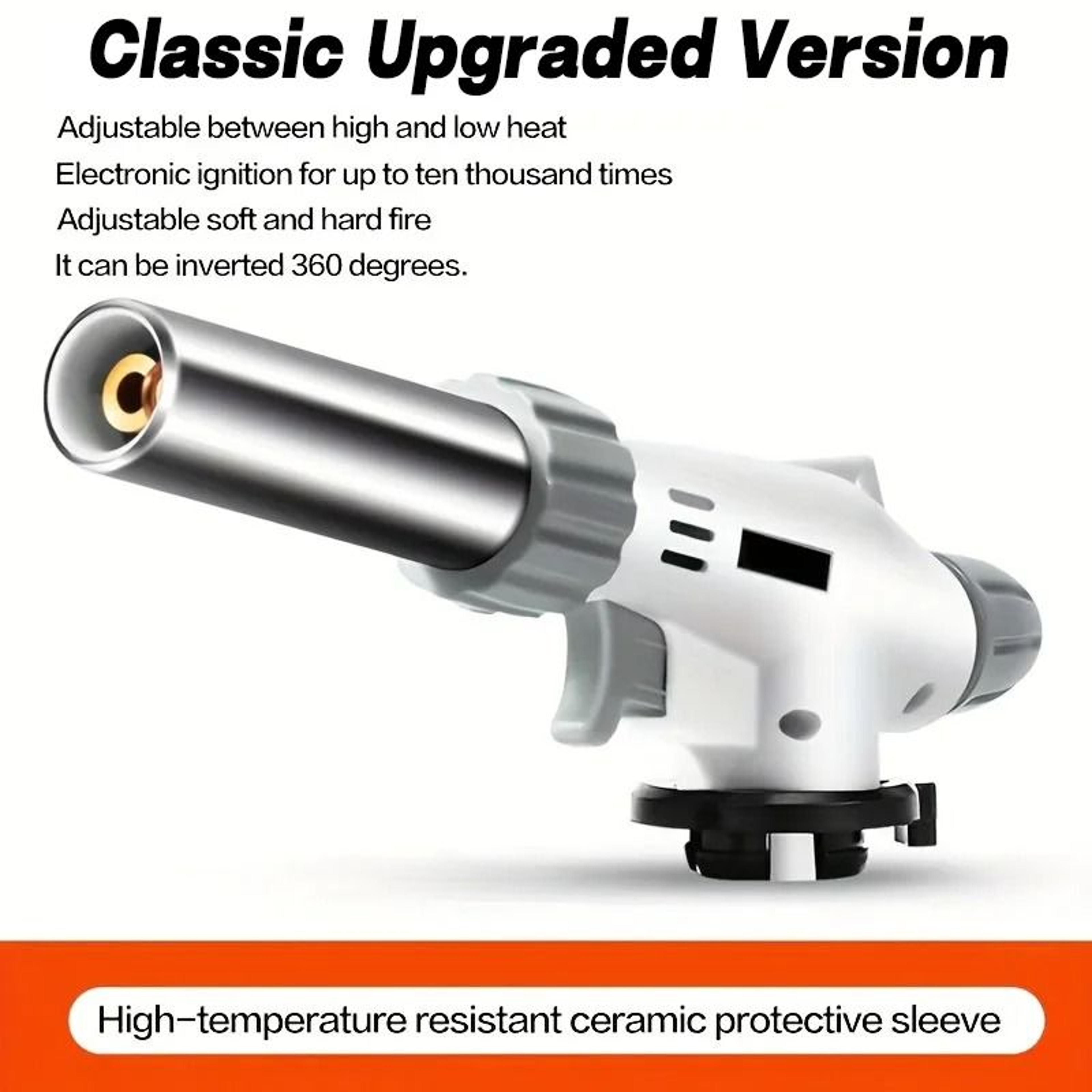 Adjustable Butane Torch Lighter BBQ Flame Gun For Cooking And Camping 5