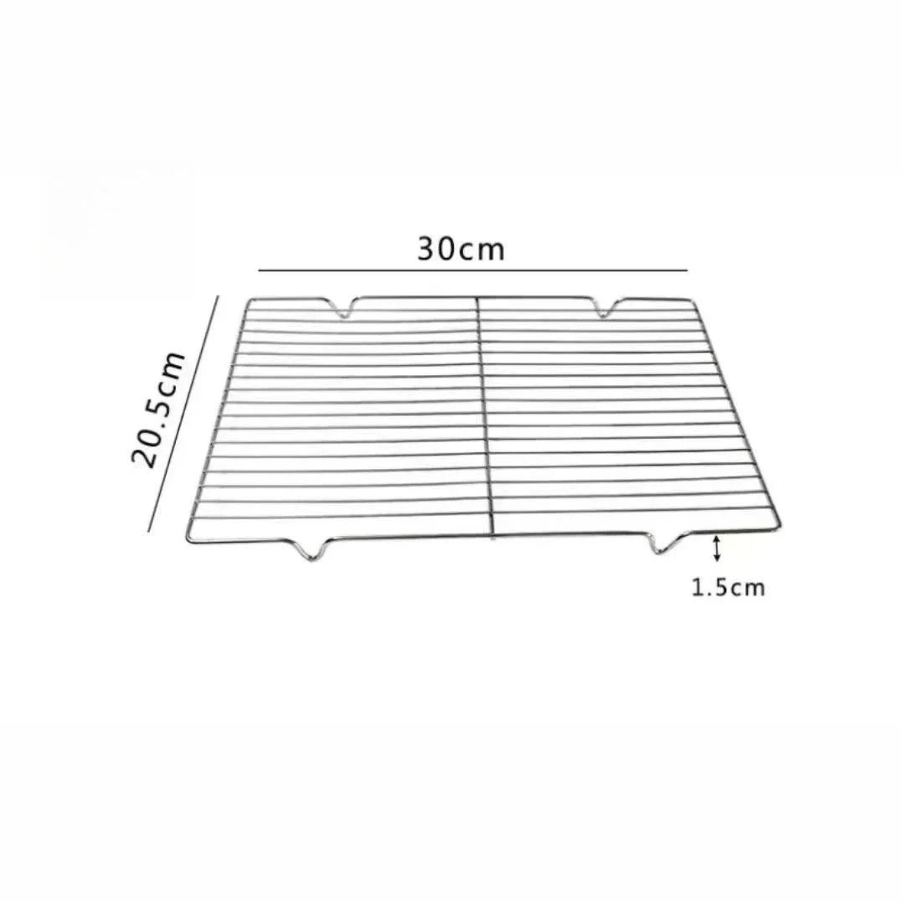 Stainless Steel Baking Tray With Cooling Rack Set BBQ Grill Oven Tray 1