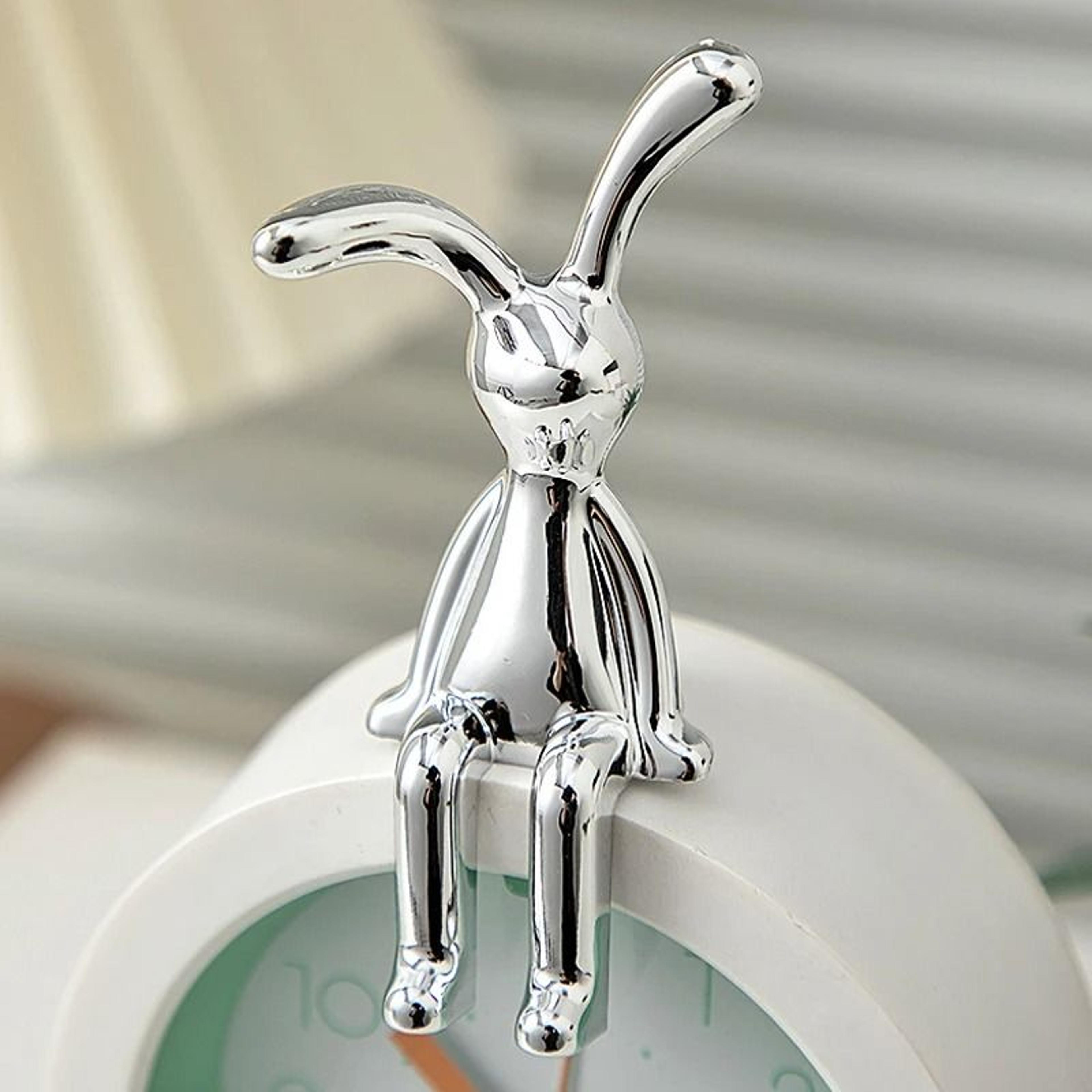 Scandinavian Rabbit Statue Modern Long Eared Bunny Ornament Decorative Home Accent 5