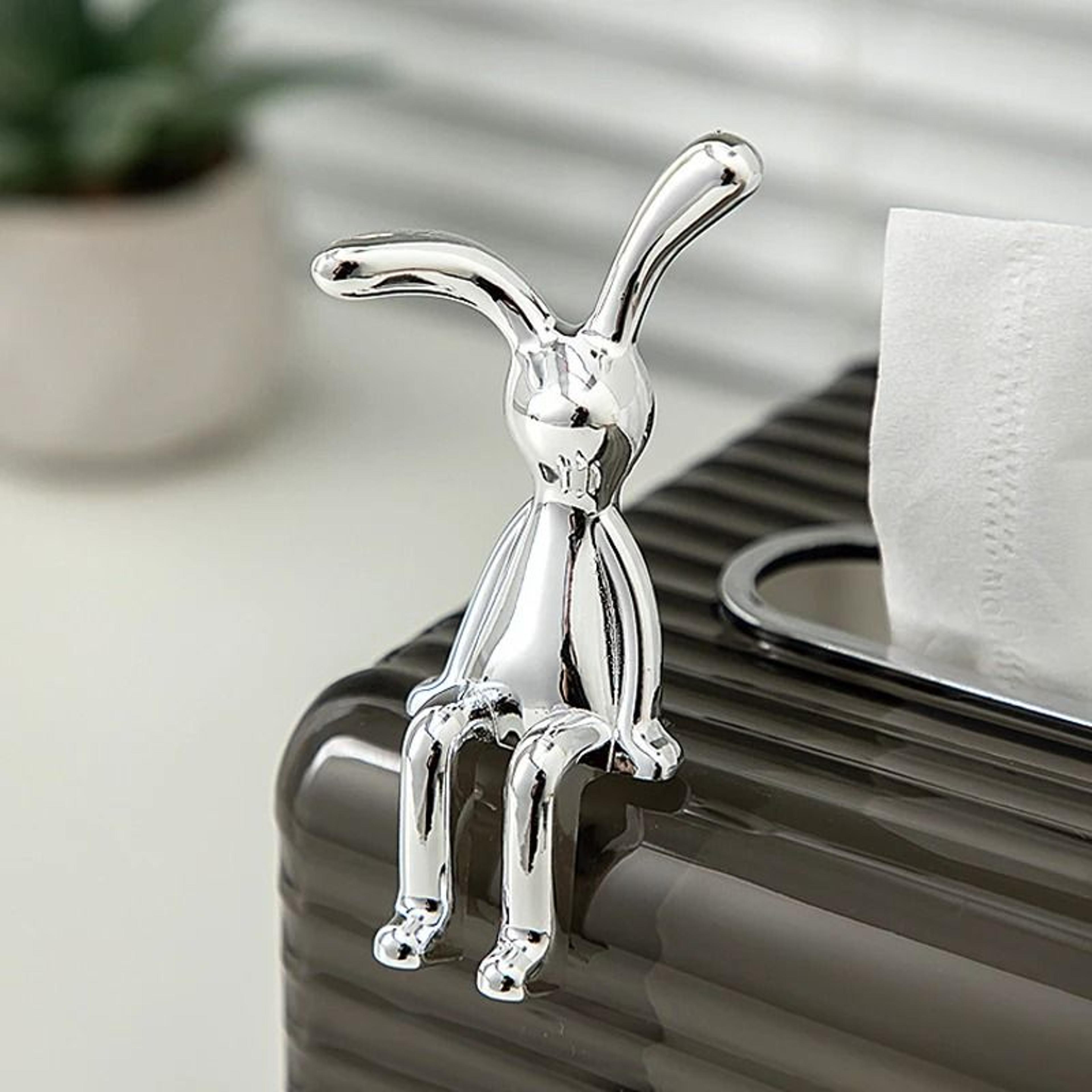 Scandinavian Rabbit Statue Modern Long Eared Bunny Ornament Decorative Home Accent 6