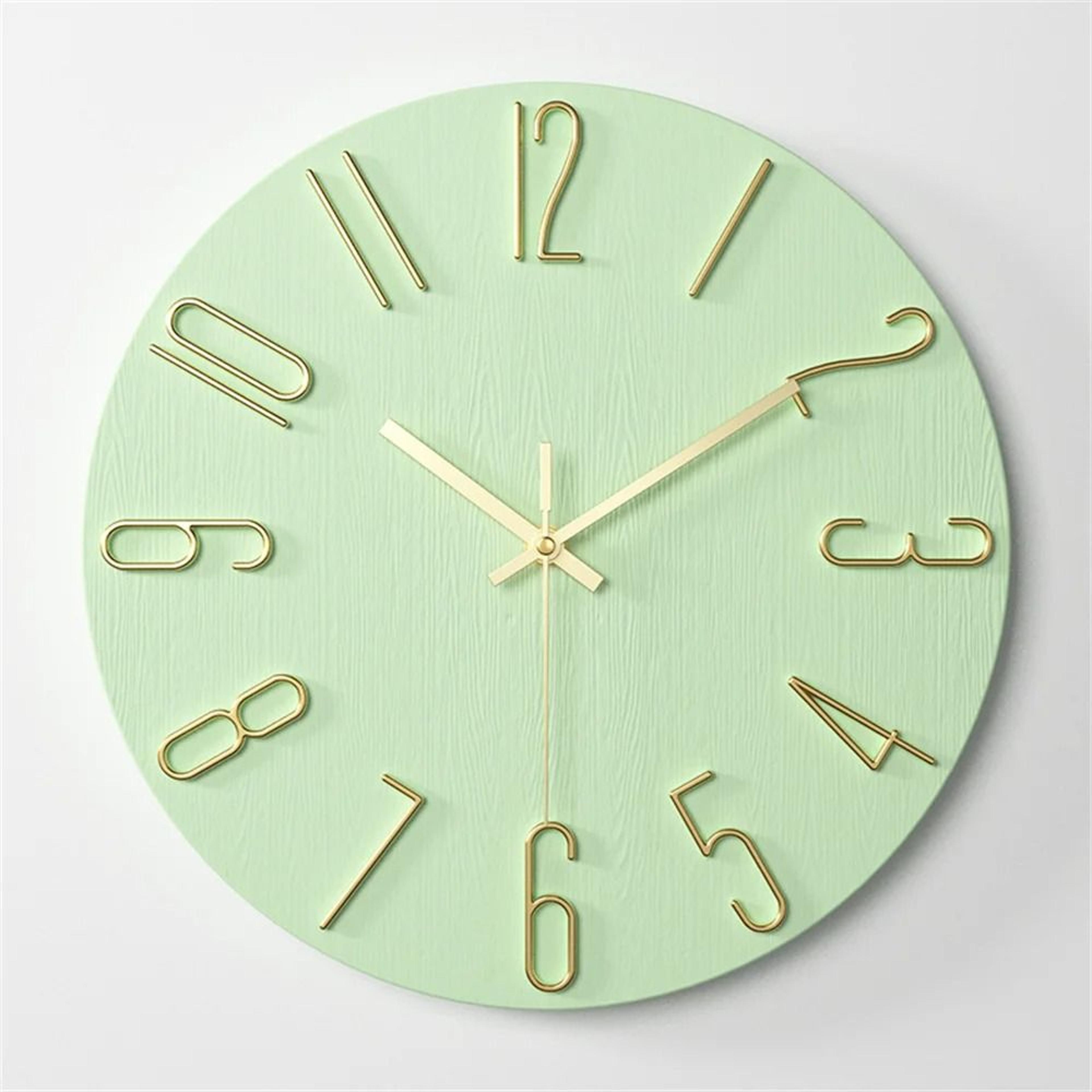 12 Inch Analog Wall Clock Battery Powered Silent Classic Design 5