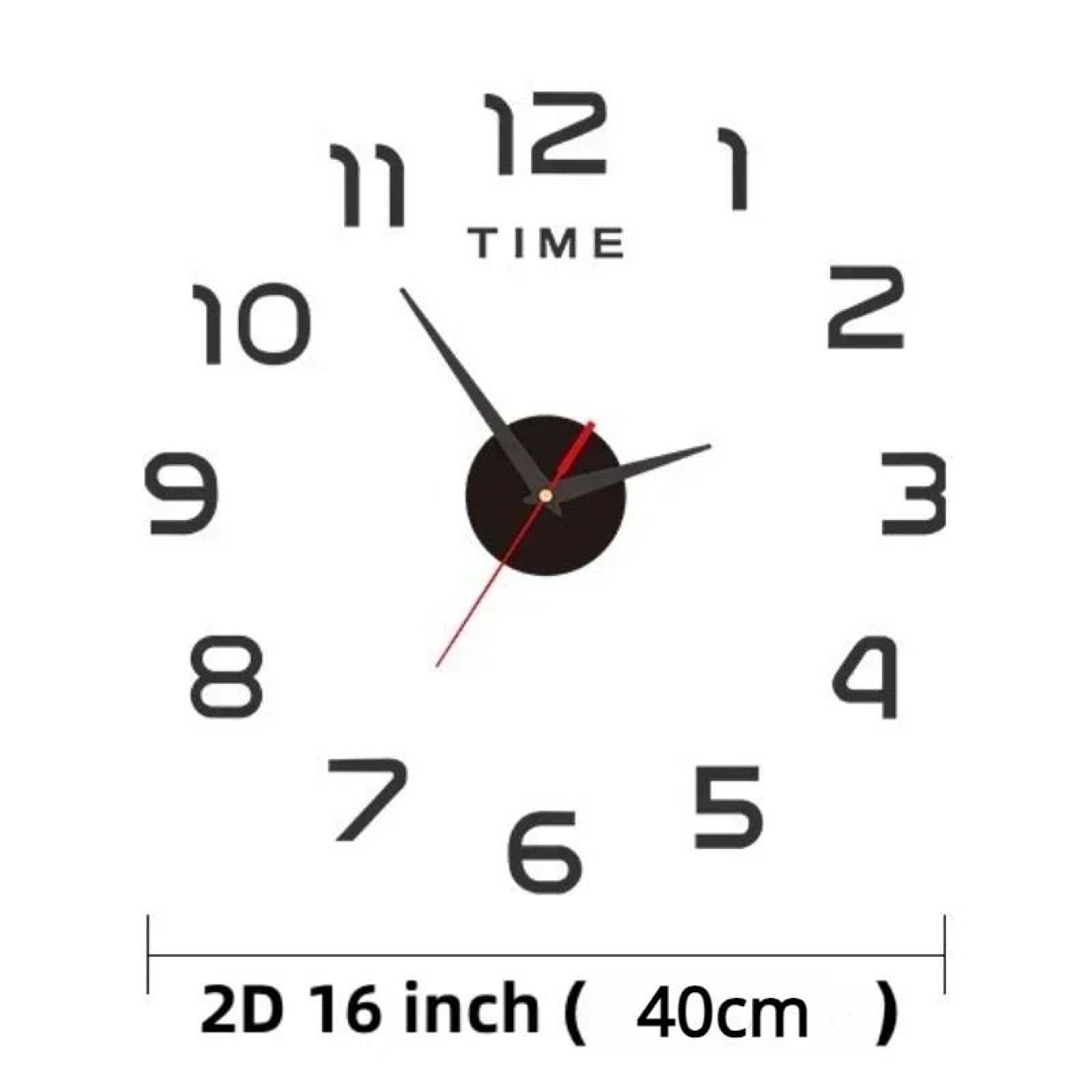 3D Wall Clock Sticker Large Acrylic Mirror DIY Modern Wall Decor 4
