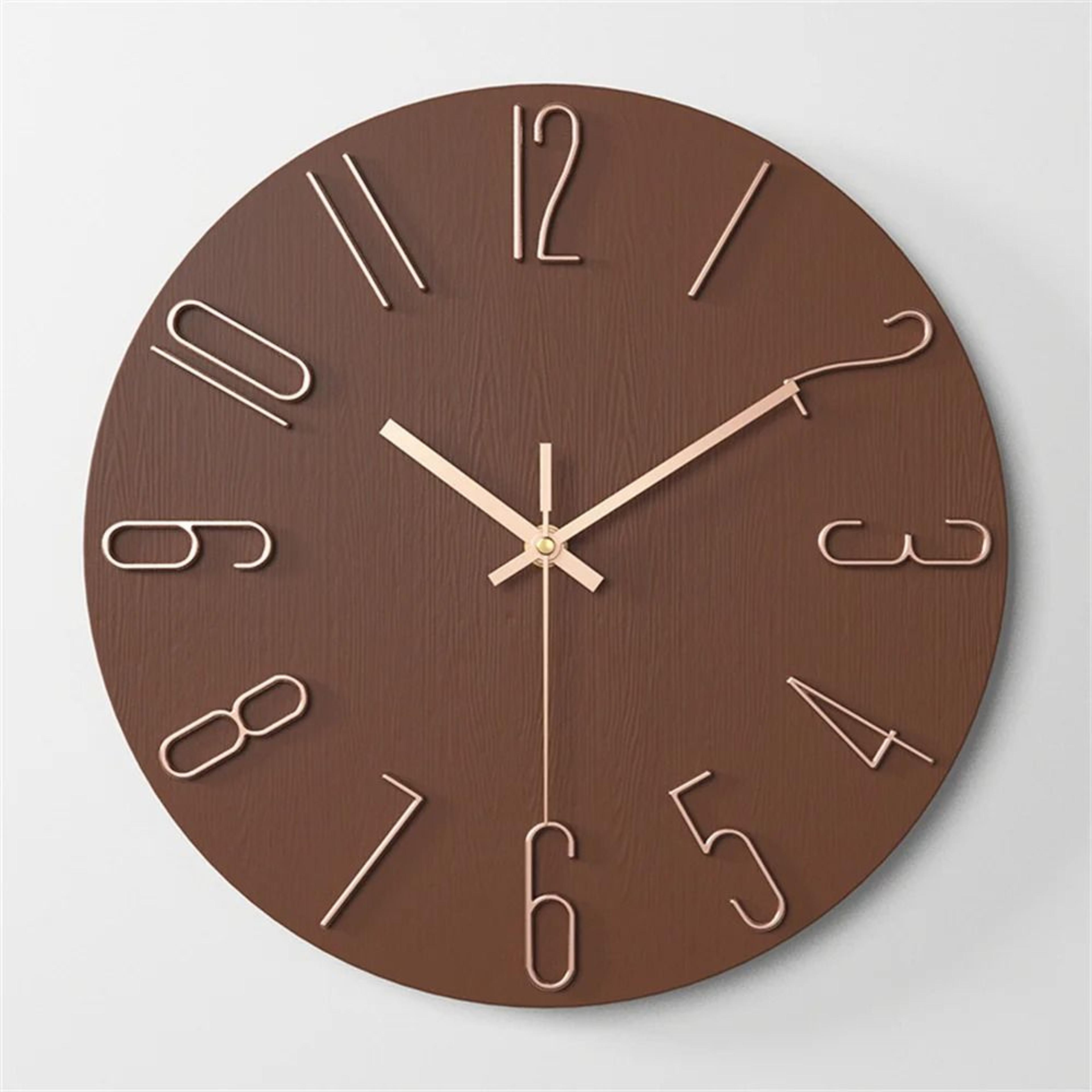12 Inch Silent Analog Wall Clock Battery Powered Classic Home Office Design 7