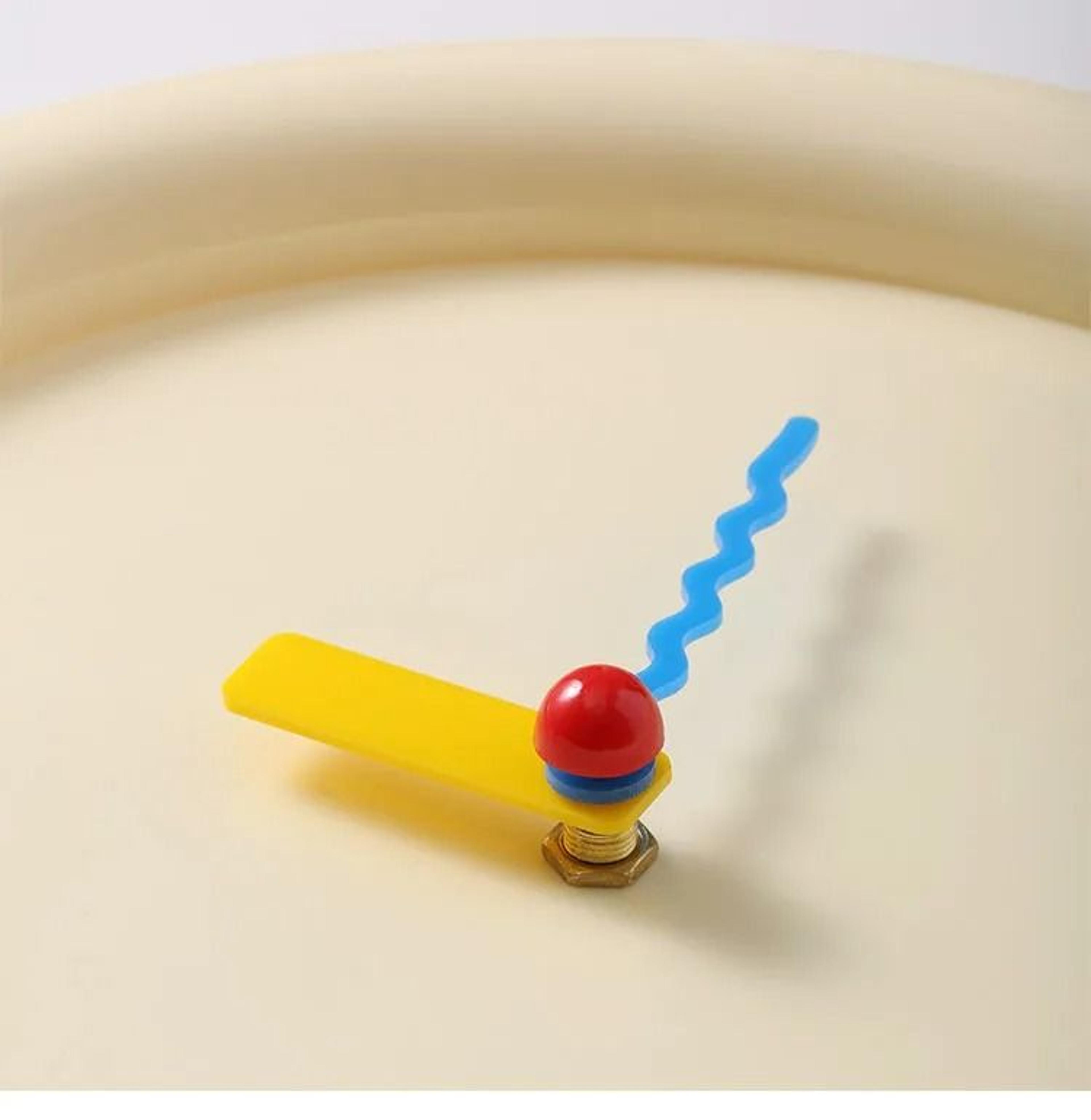 Cream Style Wall Clock With Stand Silent Minimalist Desktop And Wall Decor 9
