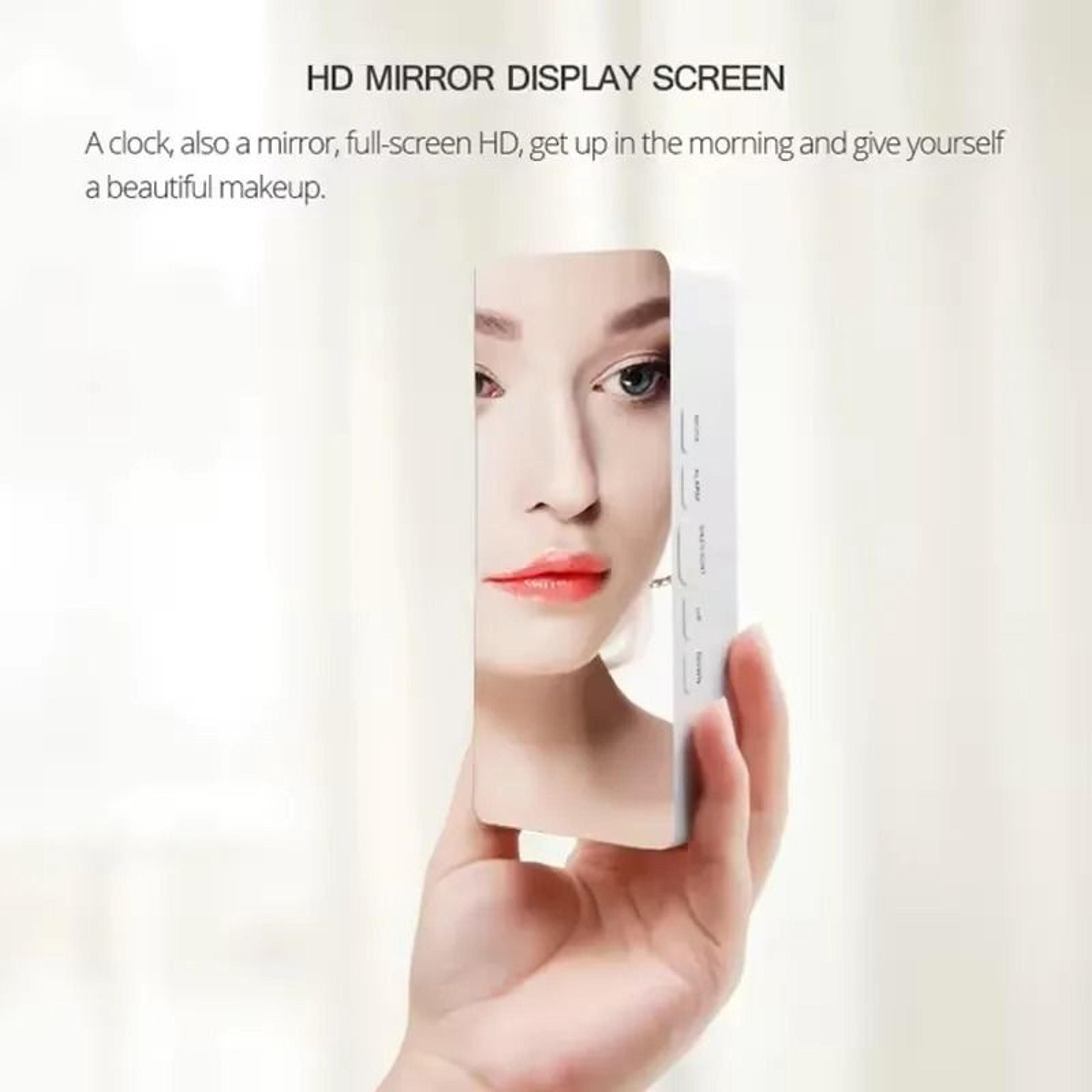 Mirror LED Alarm Clock Digital Display With Temperature And Smart Night Light 5