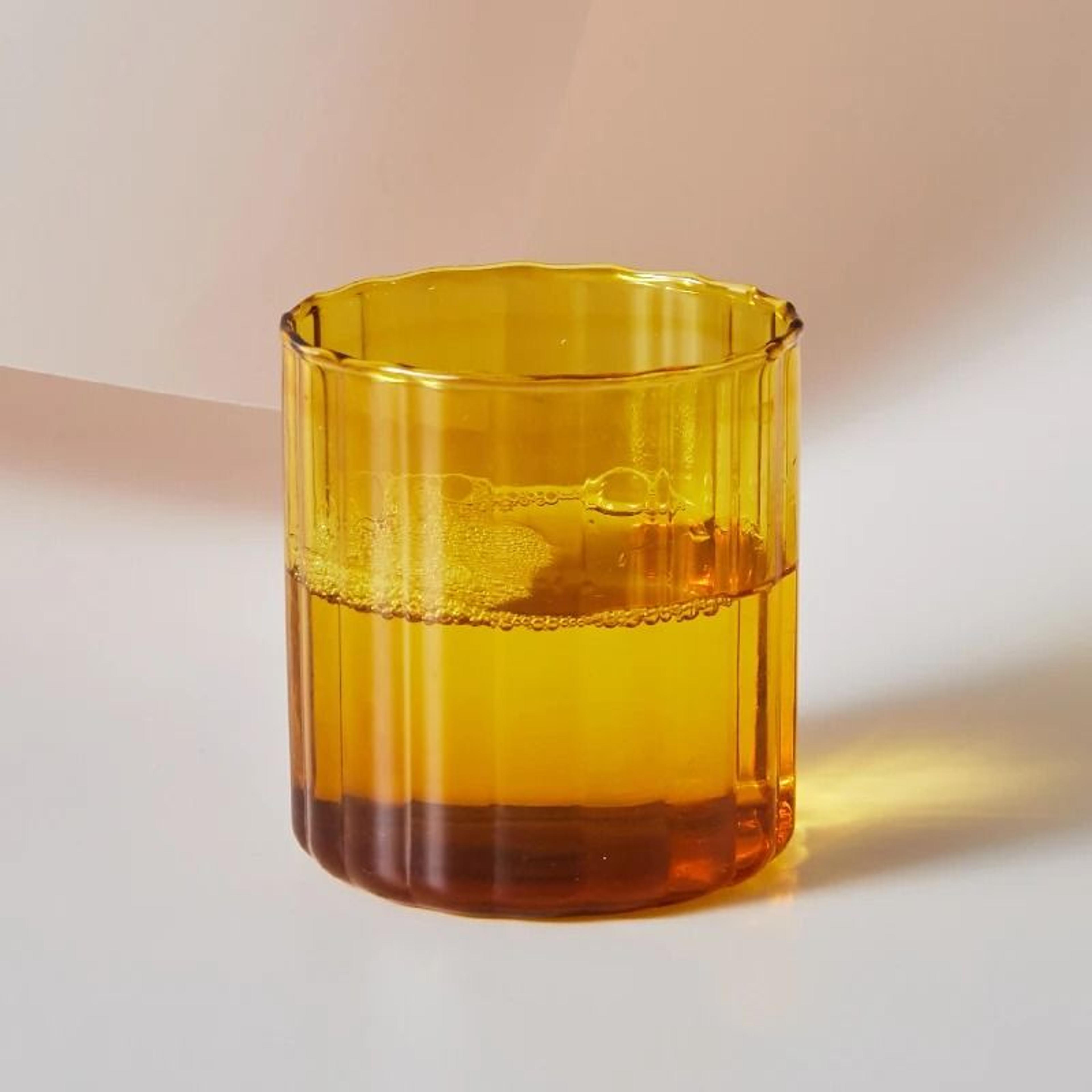 Heat Resistant Striped Glass Cup Clear Tea And Coffee Mug 2