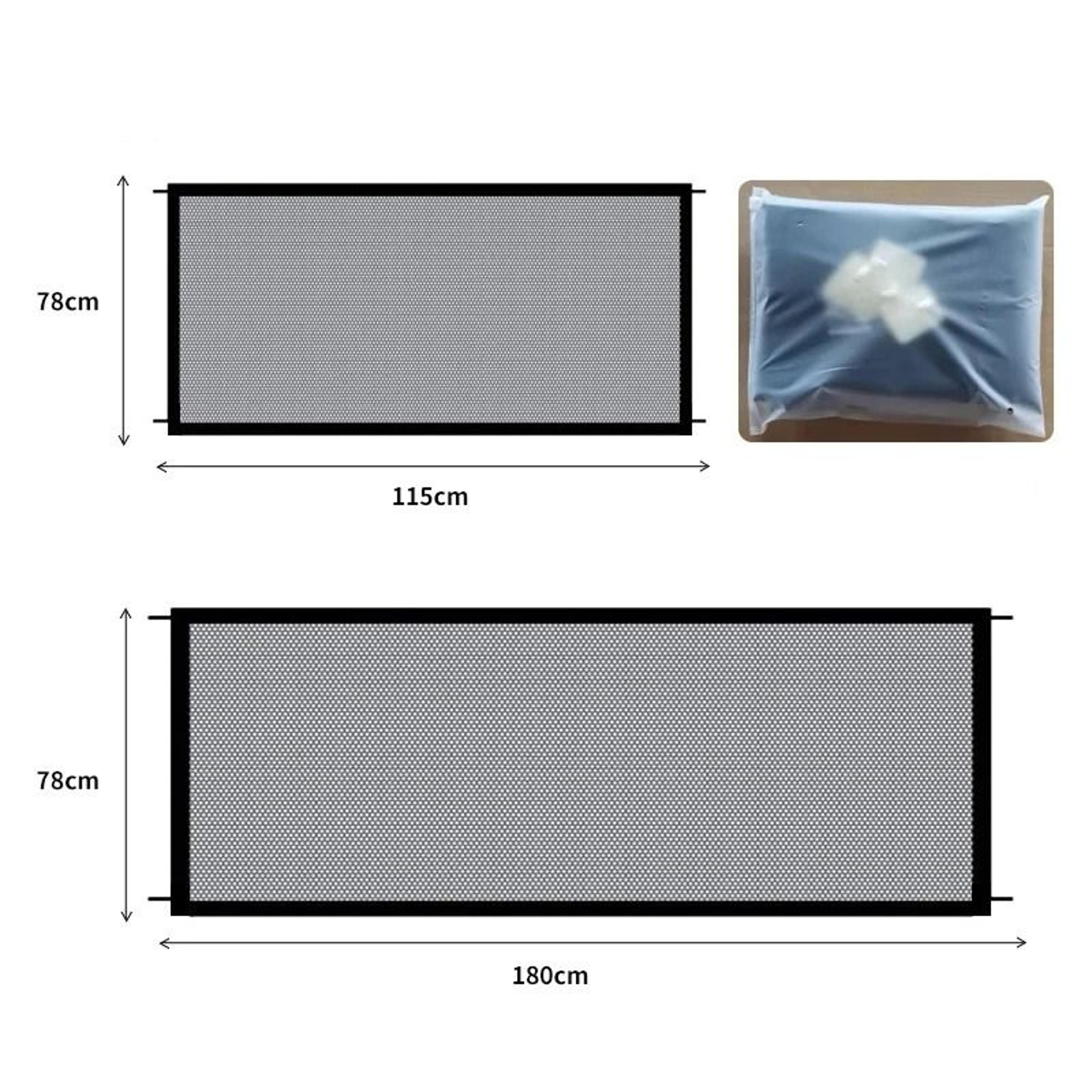 Portable Dog Safety Gate Mesh Pet Barrier Fence For Stairs And Doorways 2