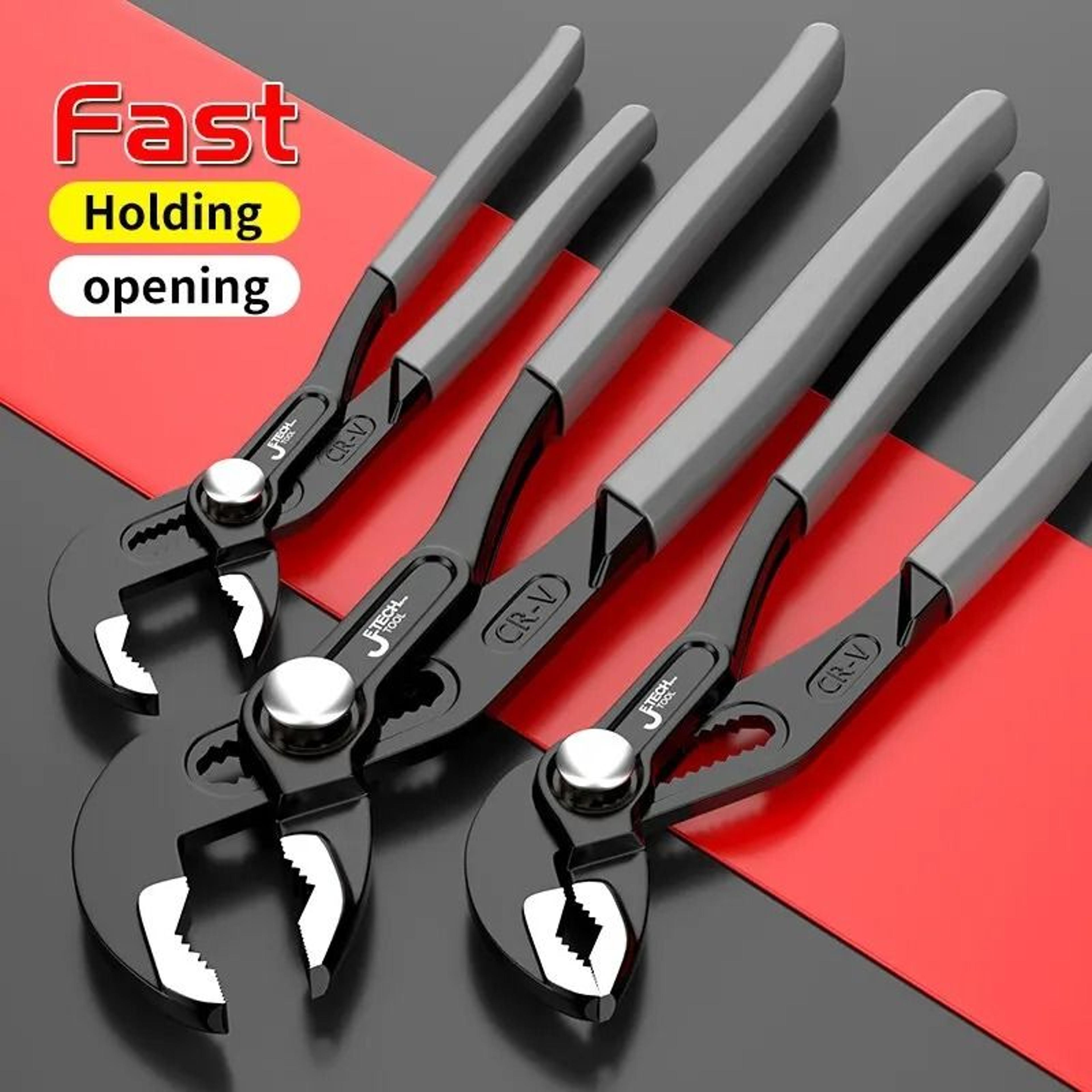 Adjustable Water Pump Pliers Quick Release Pipe Wrench Plumbing Tool 6