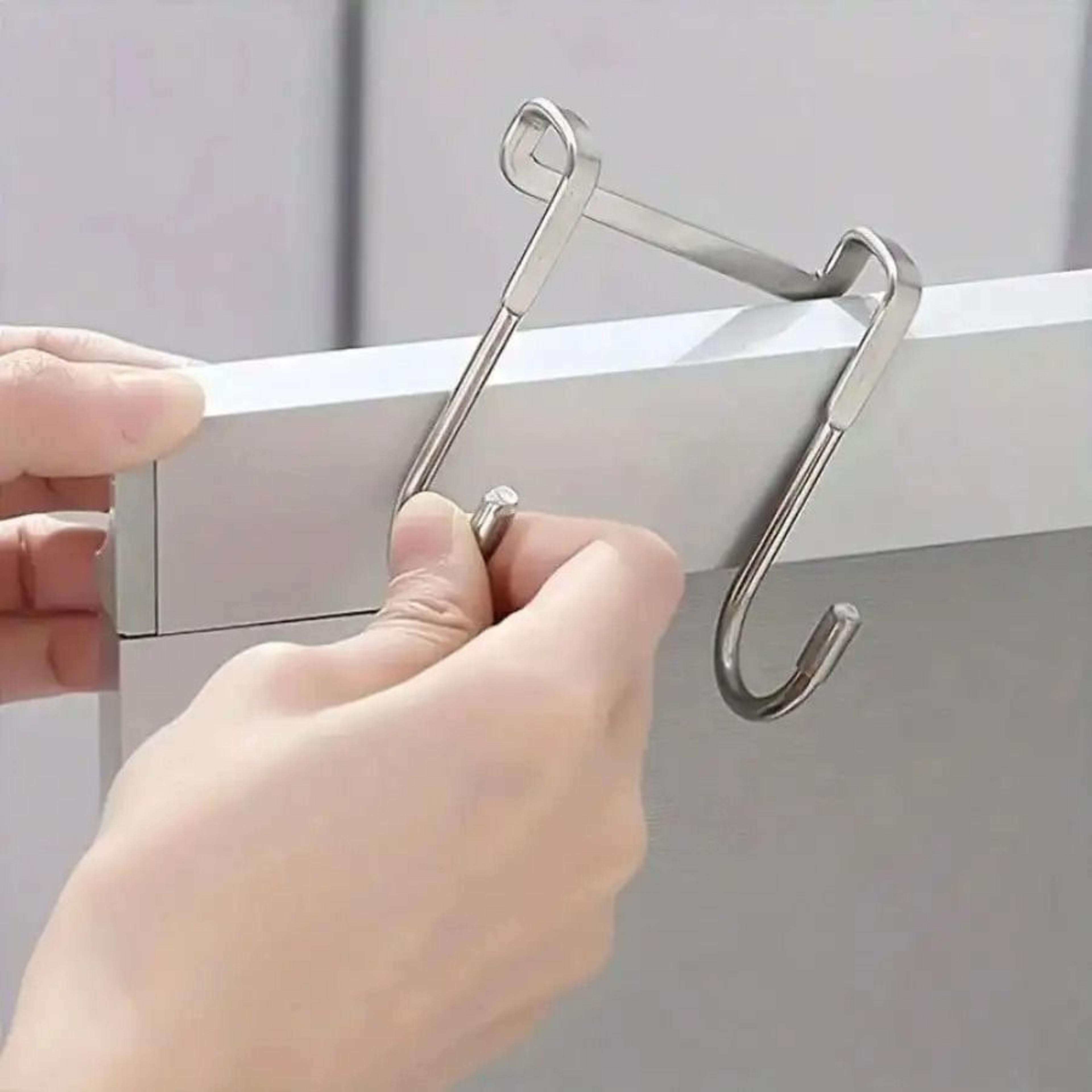 Seamless Adhesive Wall Hook No Drilling Metal Hook For Kitchen Bathroom Storage 4
