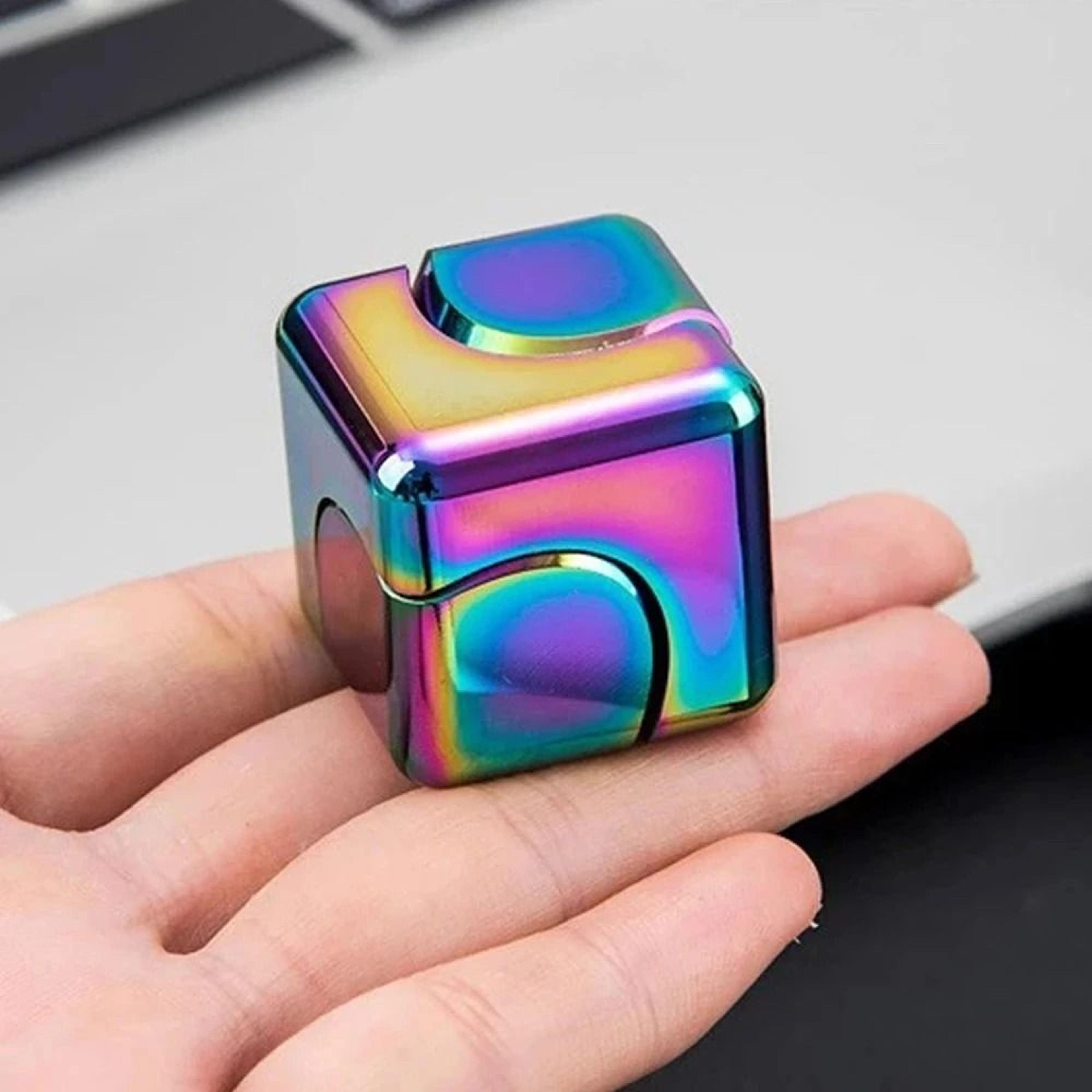 Fidget Spinner Cube Anti Anxiety Fidget Toy Spinning Cube Stress Relief Toy 10