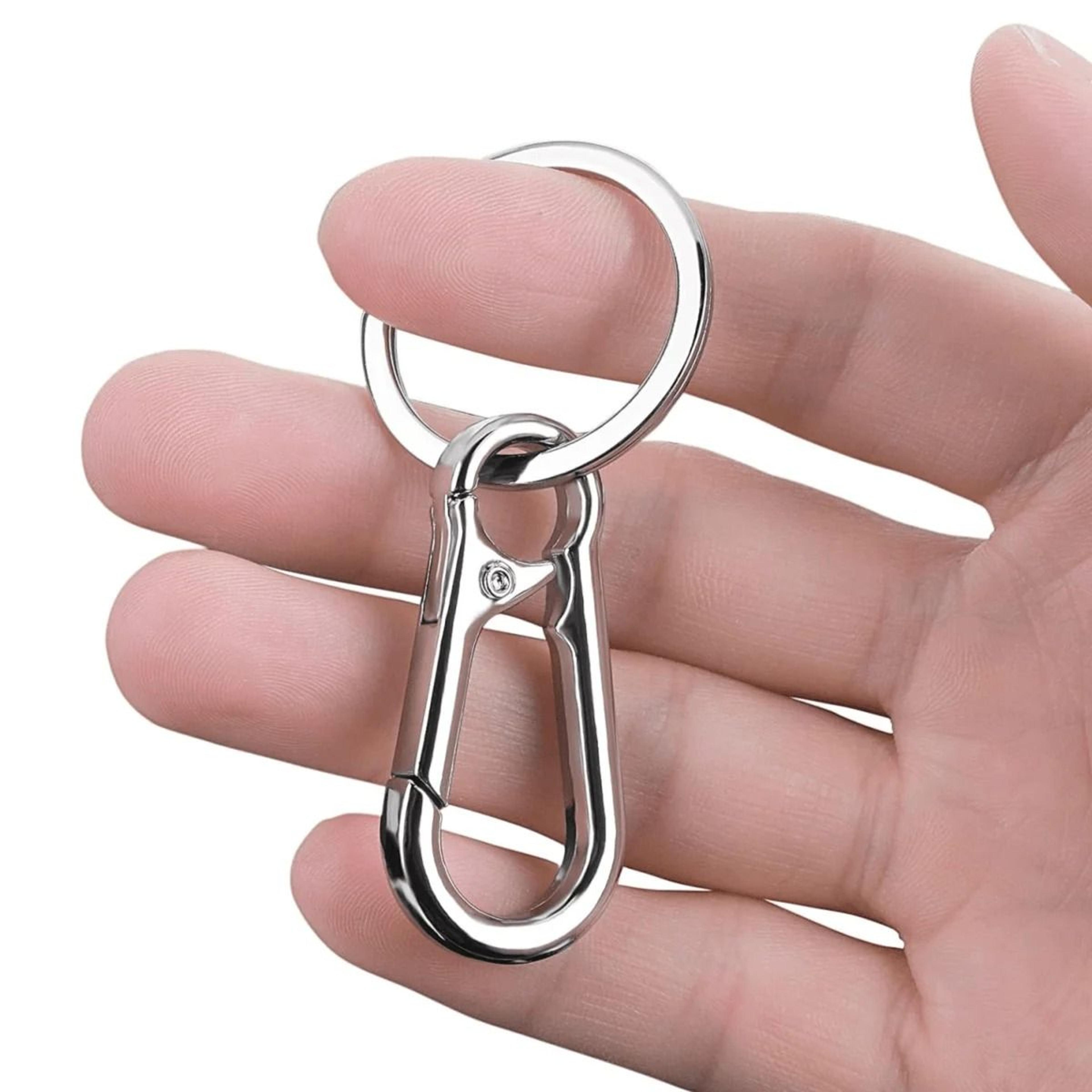 carabiner keychain clip metal key holder ring set 4 pcs