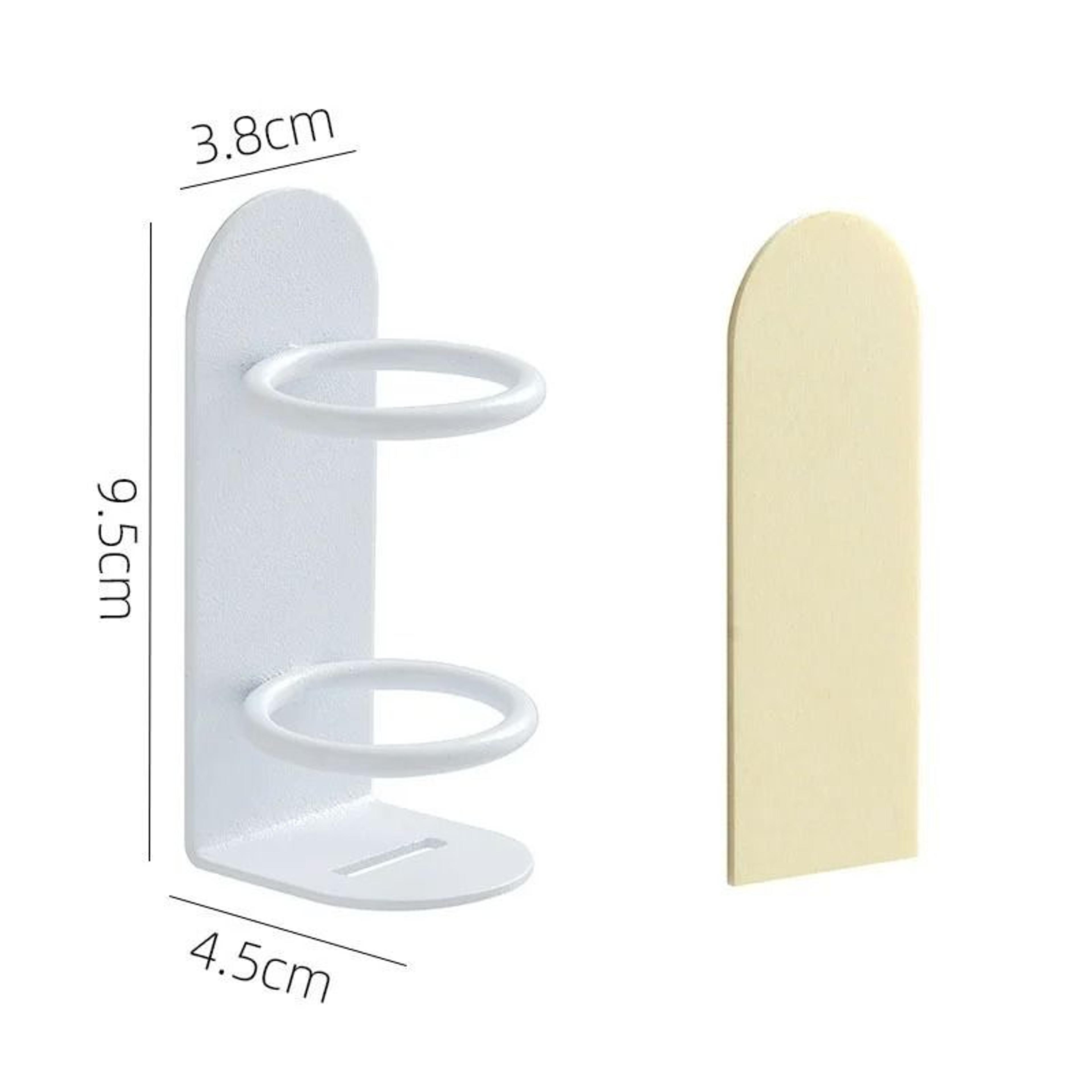 Wall Mounted Toothbrush Holder Organizer With Razor Storage Shelf No Drill 3