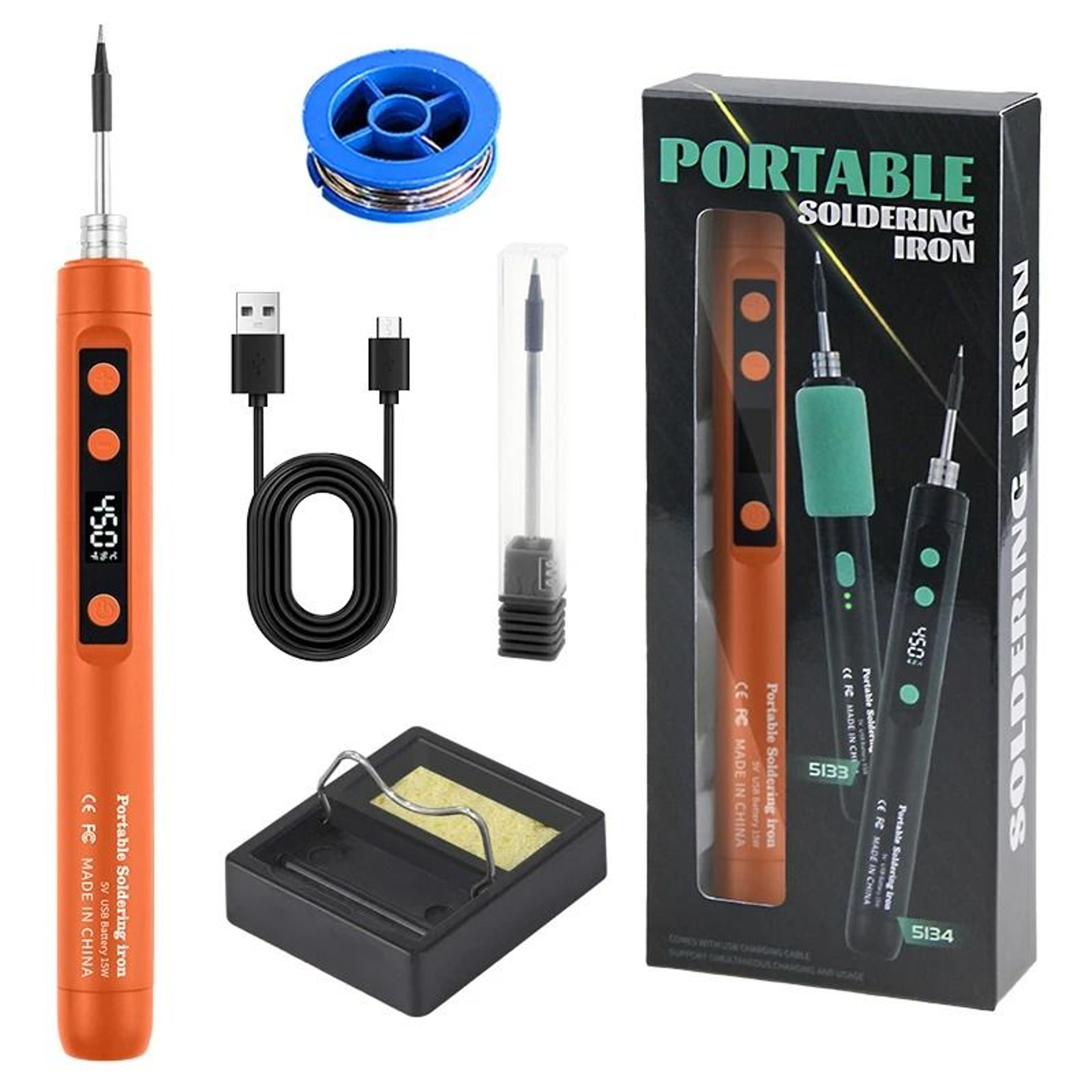 USB Soldering Iron Portable Mini Type C Adjustable Temperature Tool 5