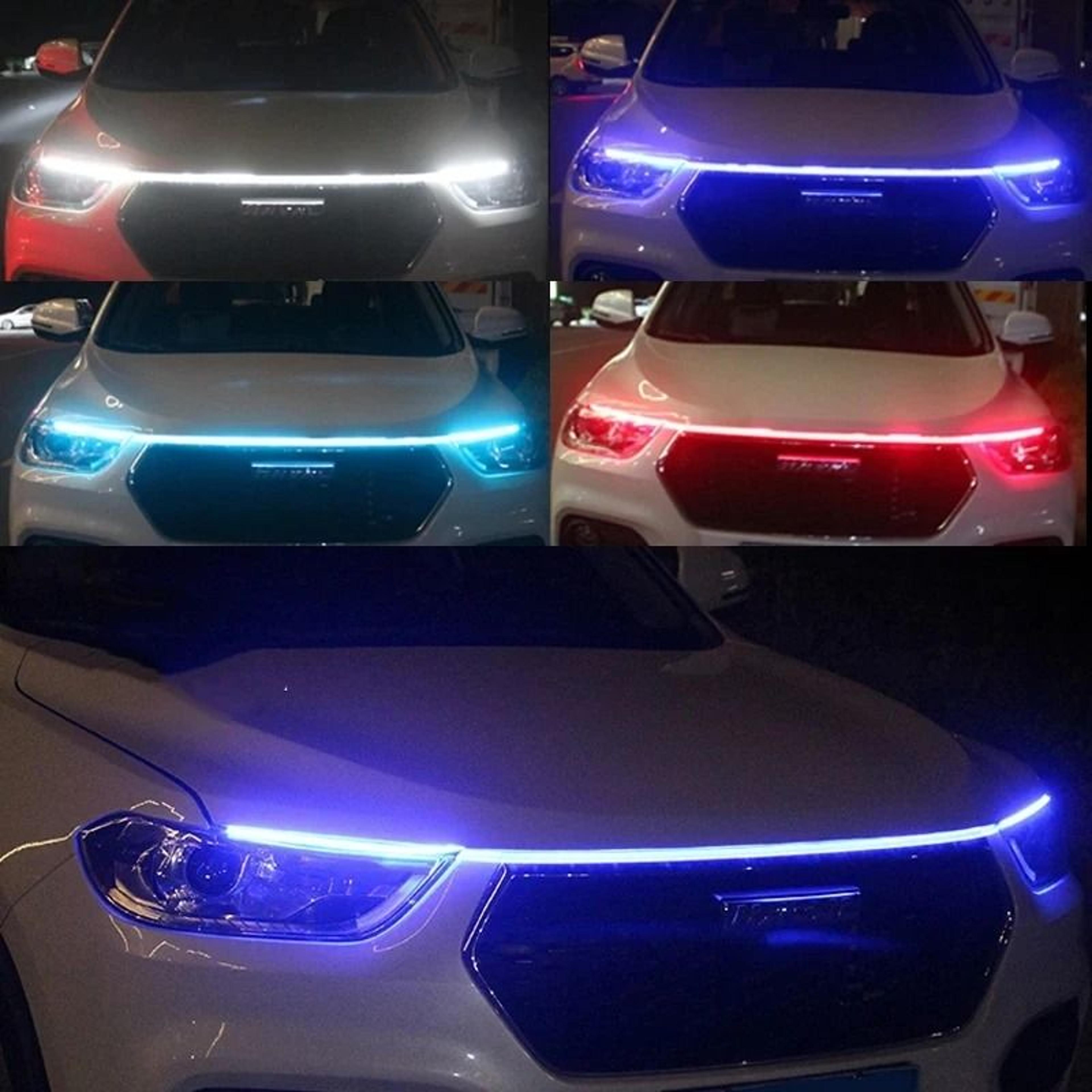 150cm LED Daytime Running Light Car Hood Light Strip DRL Ambient Engine Hood LED 0