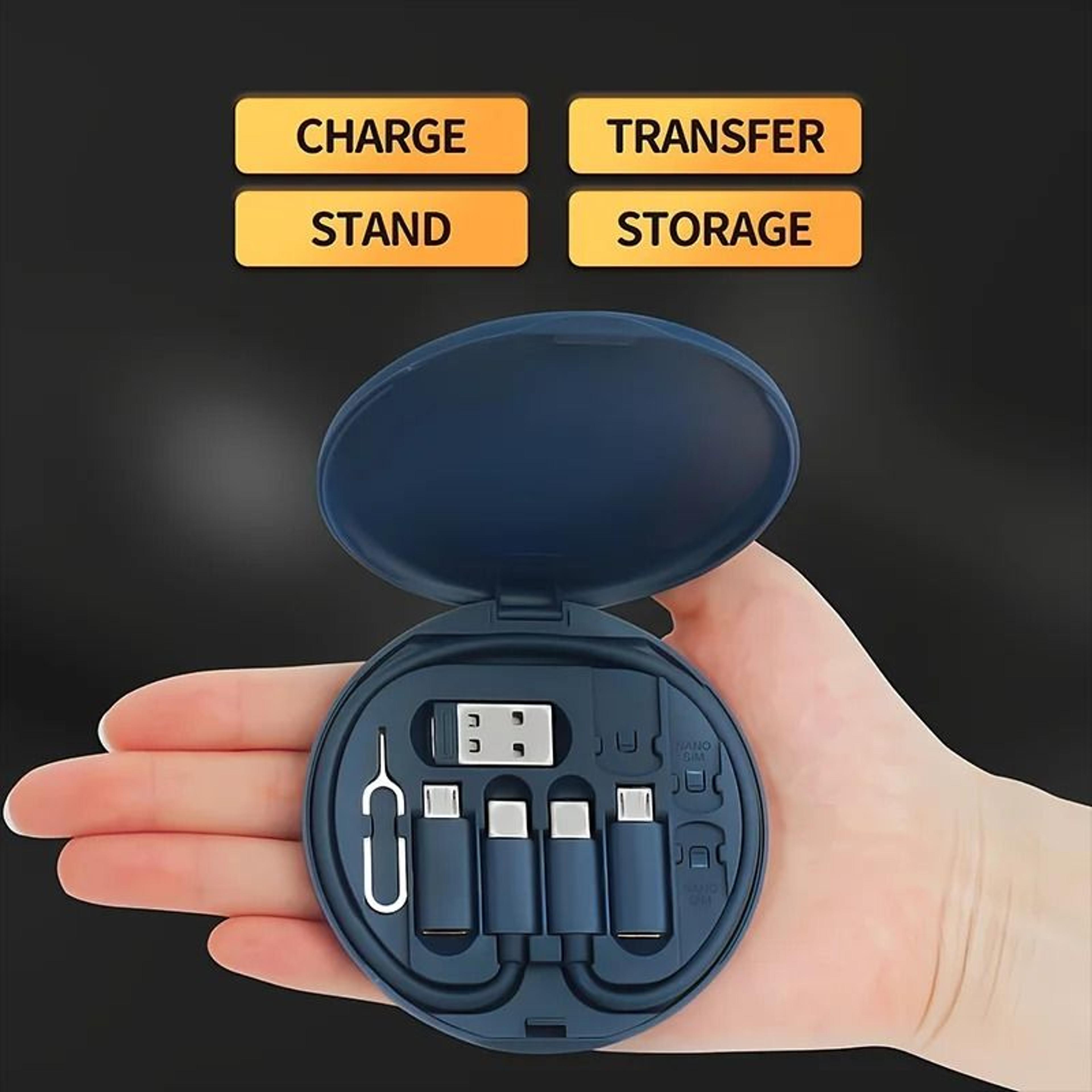 Multi USB C Adapter Kit 60W Fast Charging Cable Set Universal Type C Lightning Micro USB 9