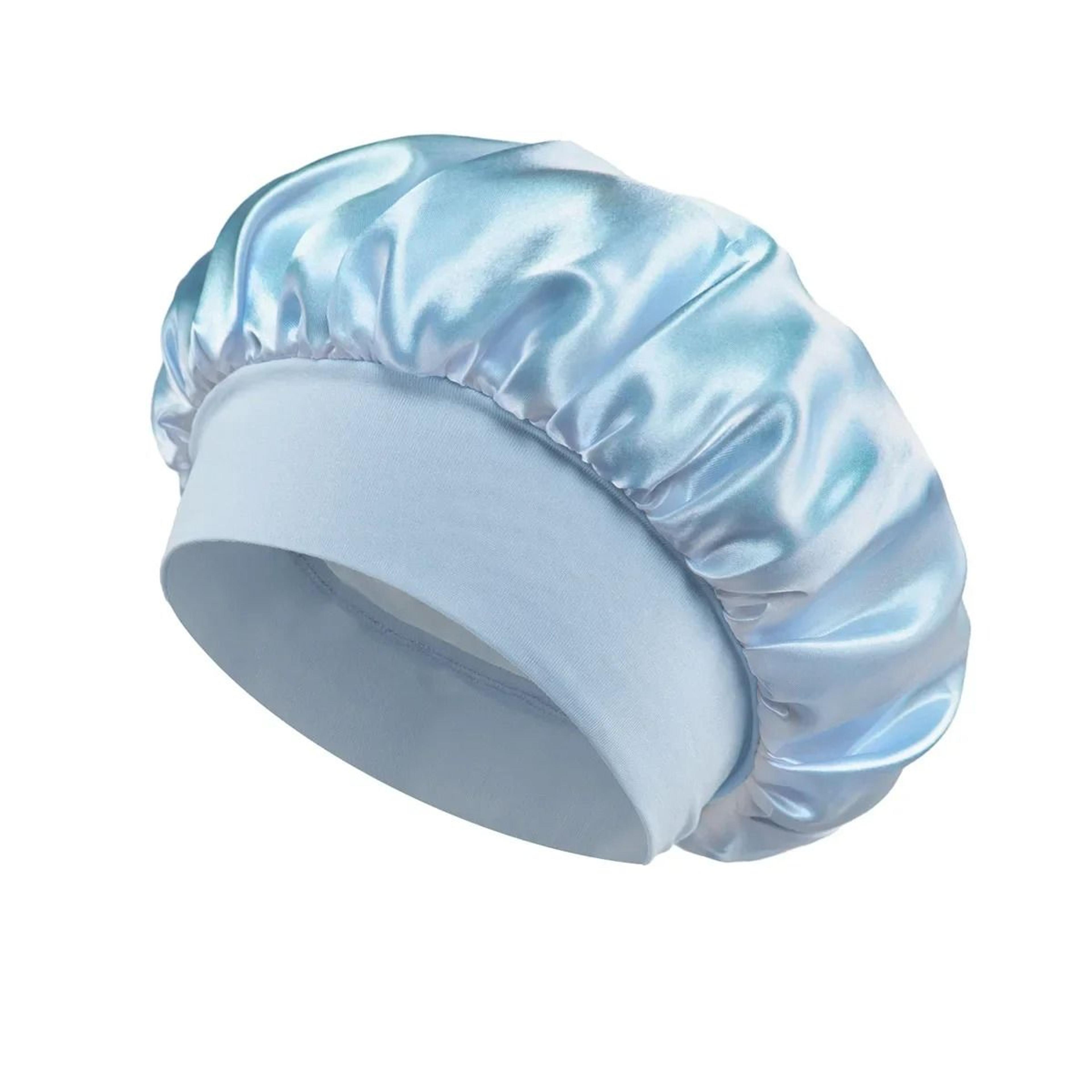 Silk Satin Hair Bonnet For Sleeping Wide Band Protective Sleep Cap For Women 3