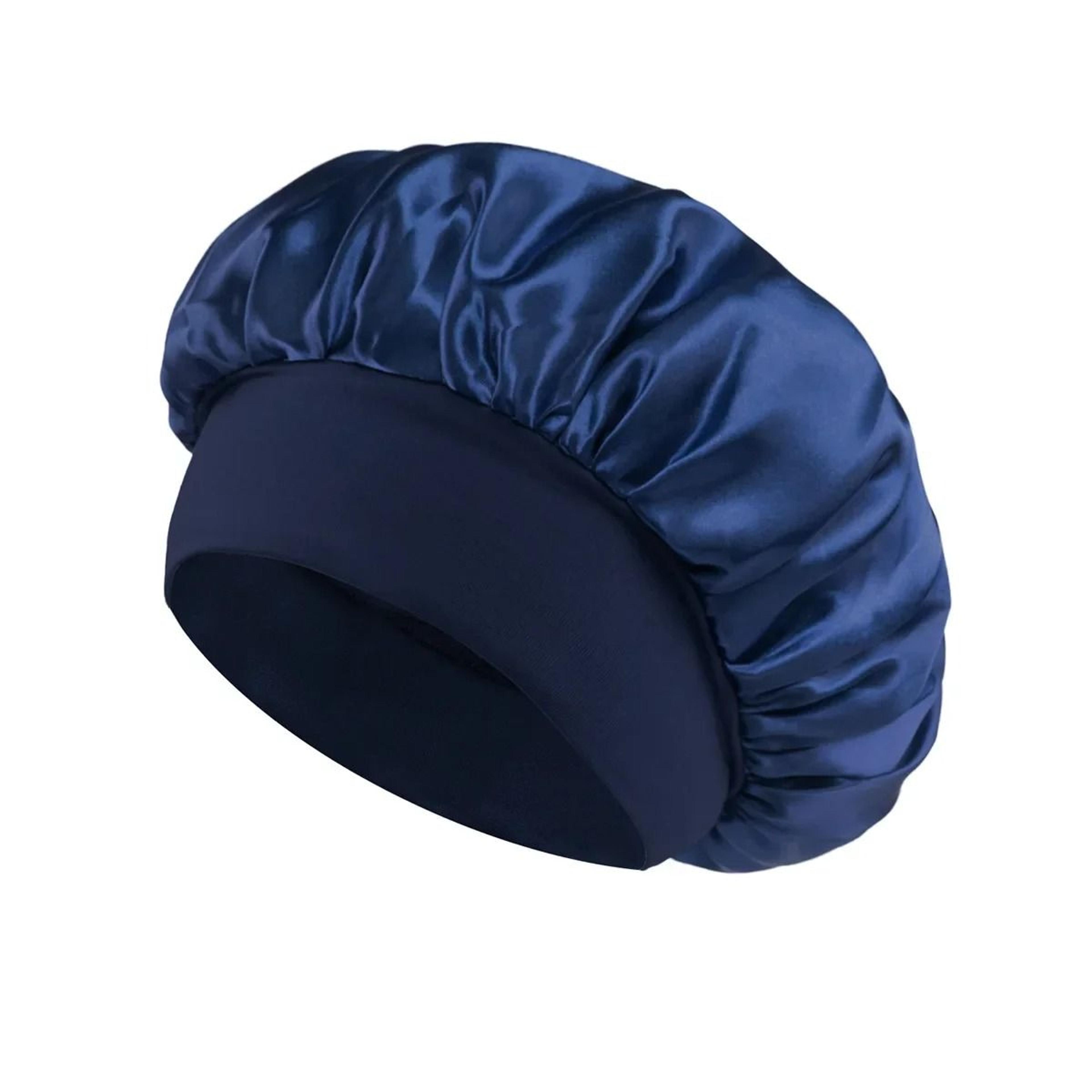 Silk Satin Hair Bonnet For Sleeping Wide Band Protective Sleep Cap For Women 21