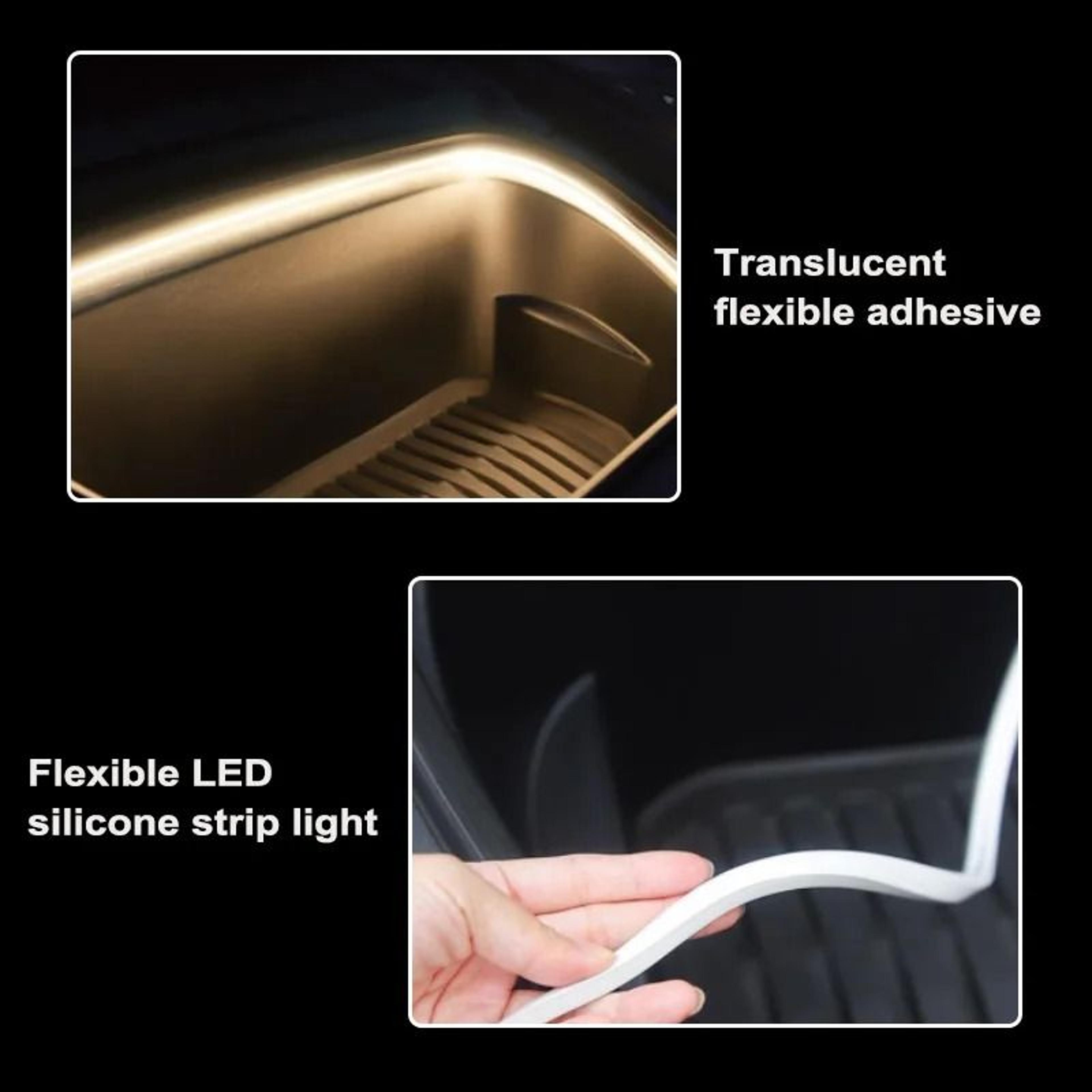 Waterproof LED Strip Ambient Light For Tesla Model 3 Y S Interior And Trunk 7
