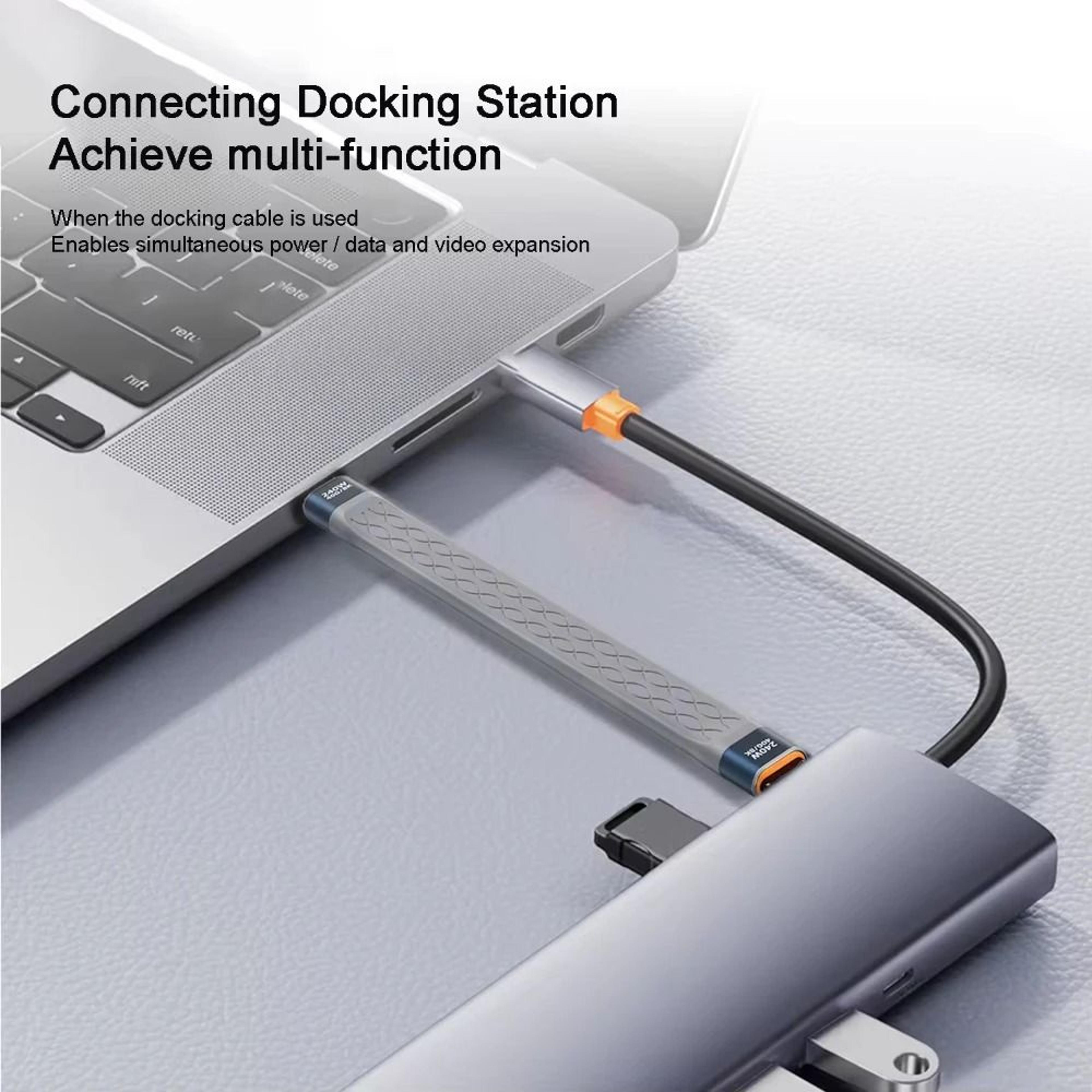240 W USB C To USB C Cable Short Fast Charging 40Gbps Data Transfer Cable 1