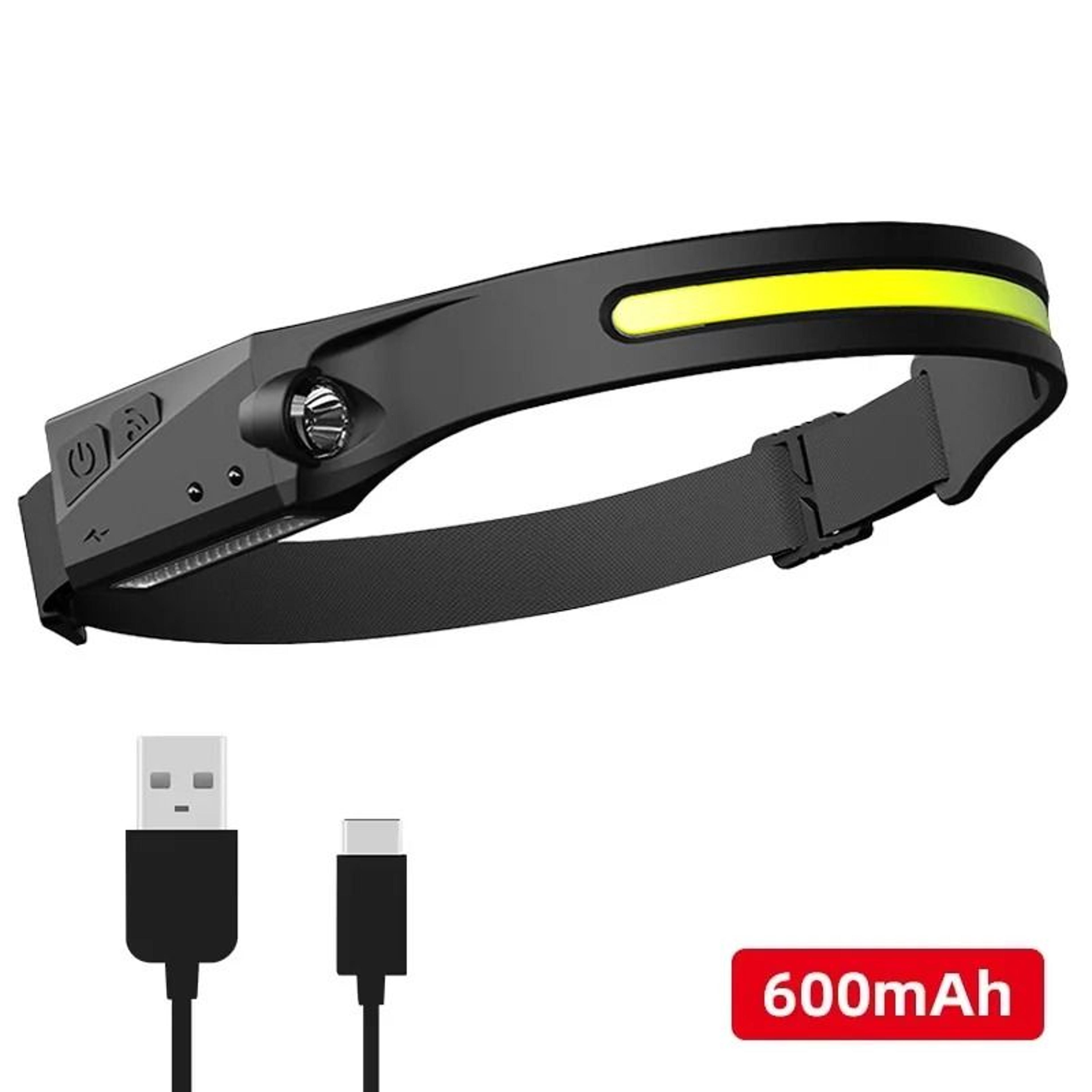 Rechargeable LED Headlamp Motion Sensor COB Headlight Hands Free Flashlight 2