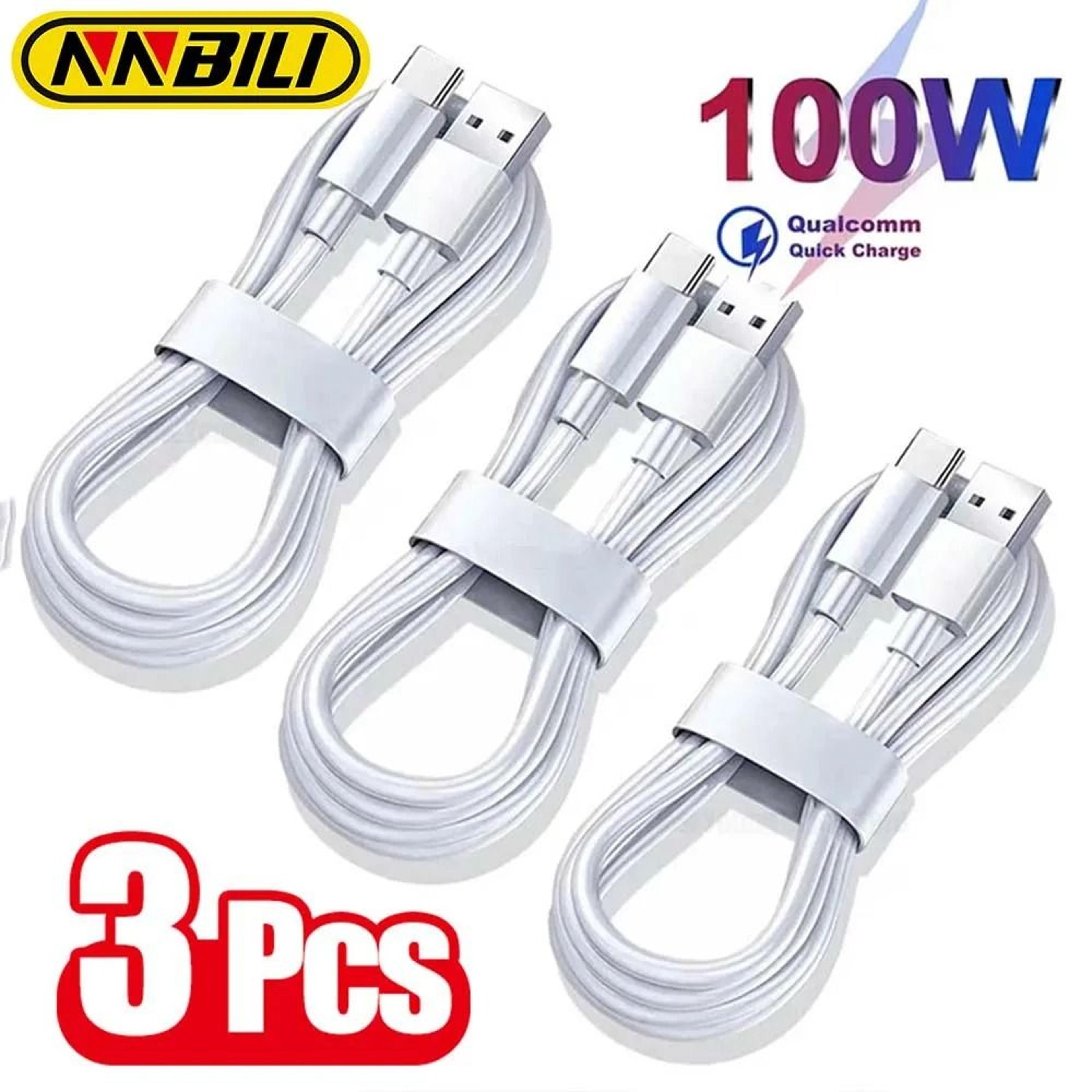100W USB C Fast Charging Cable Type C Data Cable Quick Charge Cord 0