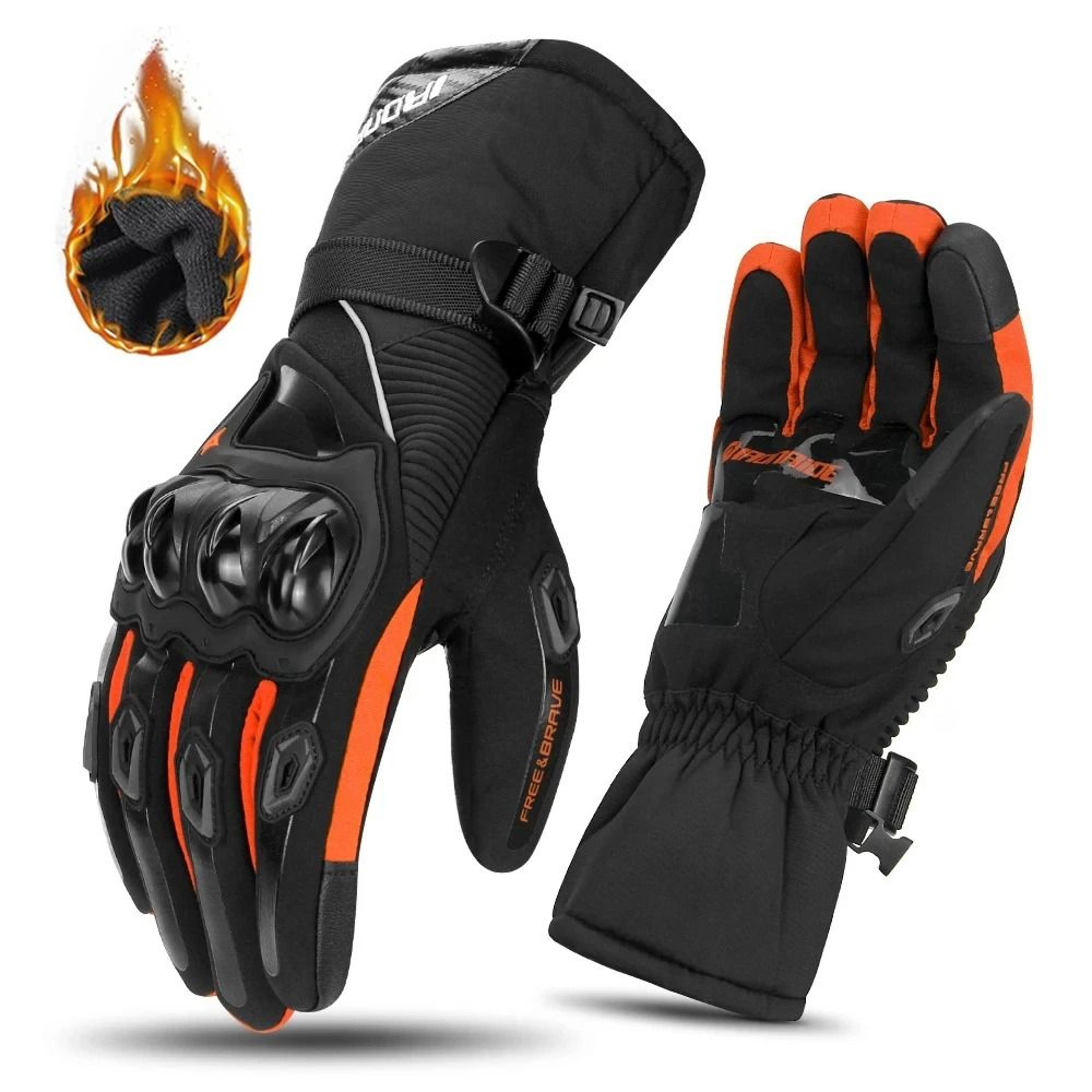 Motorcycle Gloves Waterproof Winter Riding Gloves With Touch Screen And Windproof Protection 9