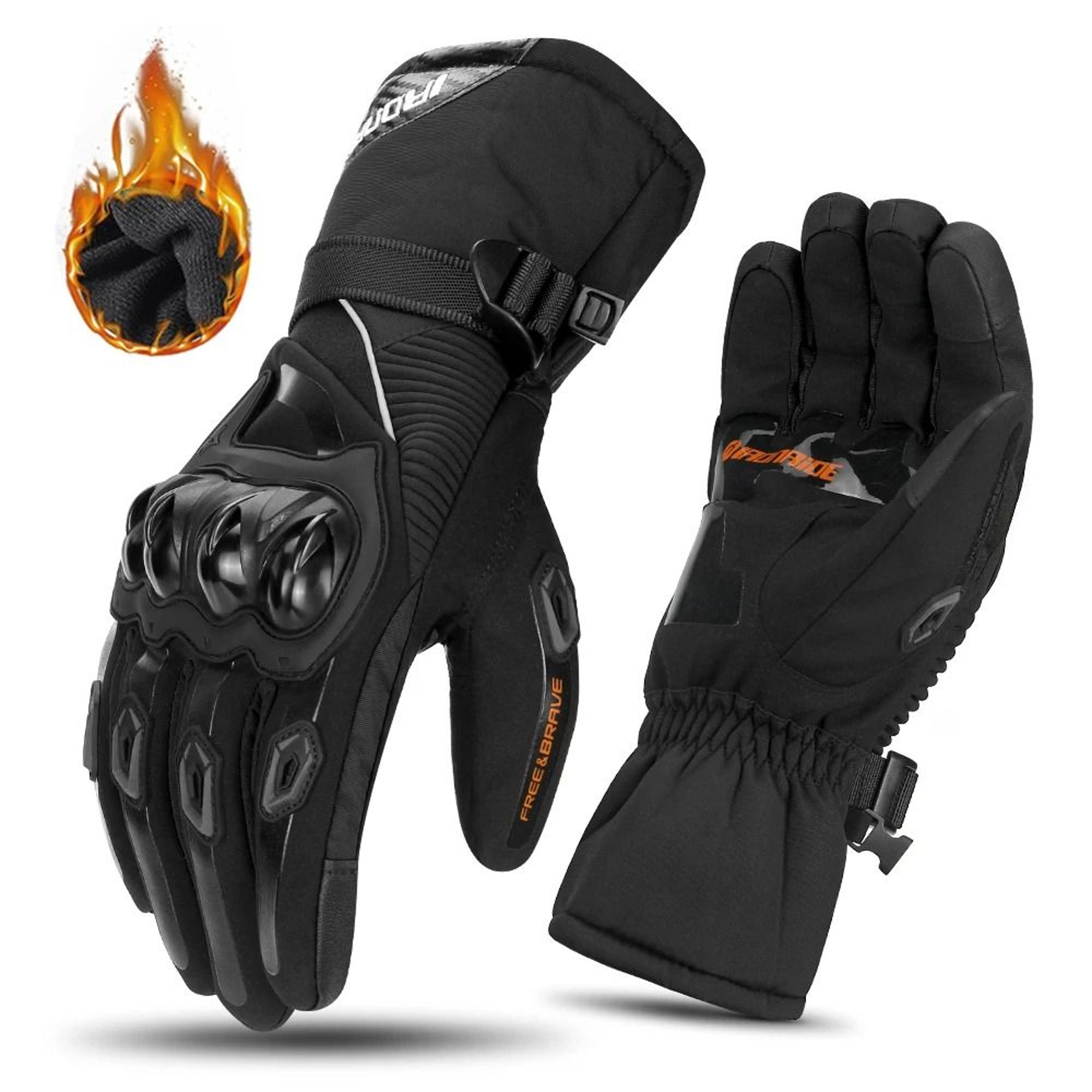 Motorcycle Gloves Waterproof Winter Riding Gloves With Touch Screen And Windproof Protection 7