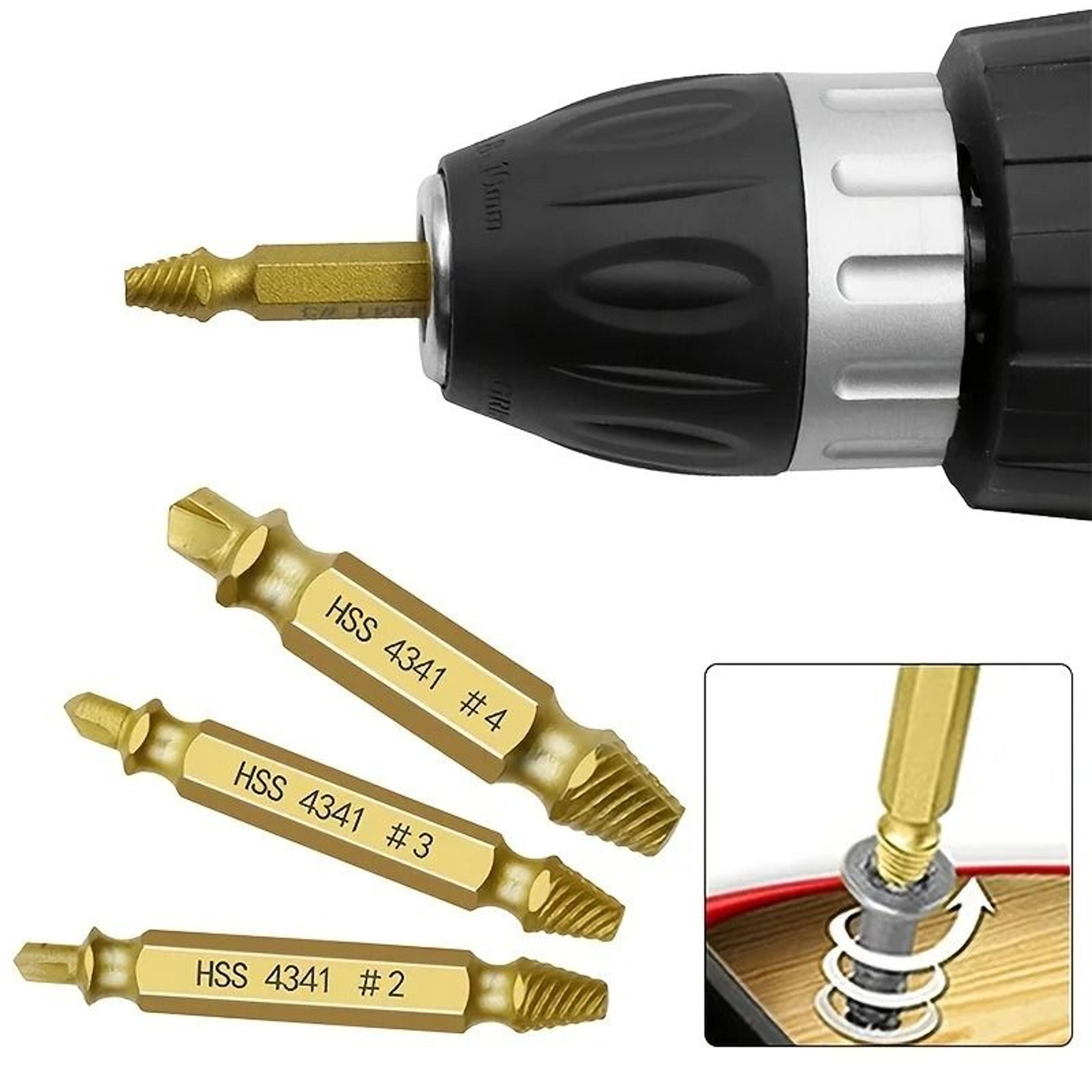 Screw Extractor Set Damaged Screw Remover And Bolt Extractor Tool Kit 6 Piece 6