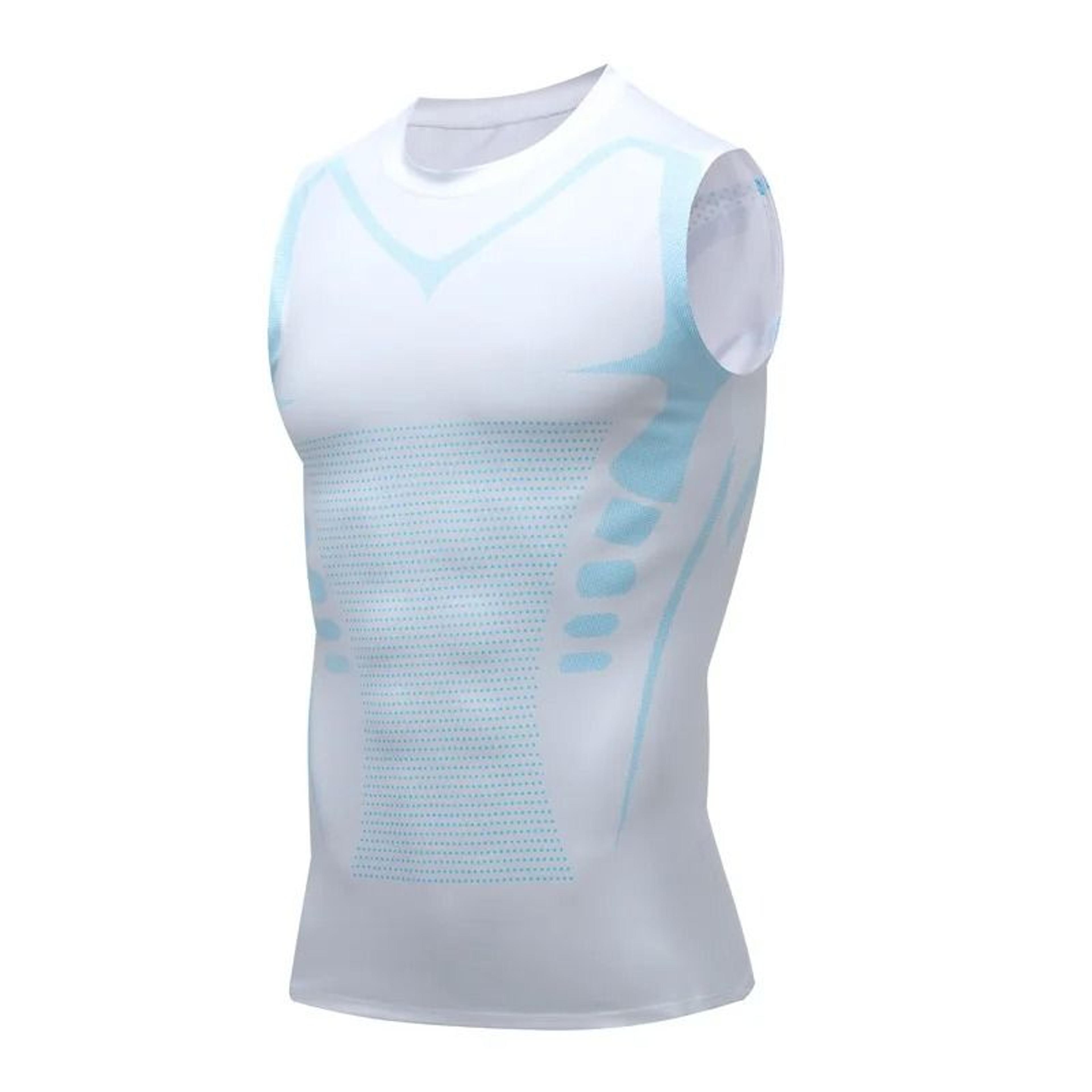 FlexCore Mens Compression Tank Top Quick Dry Gym Sleeveless Workout Shirt 4