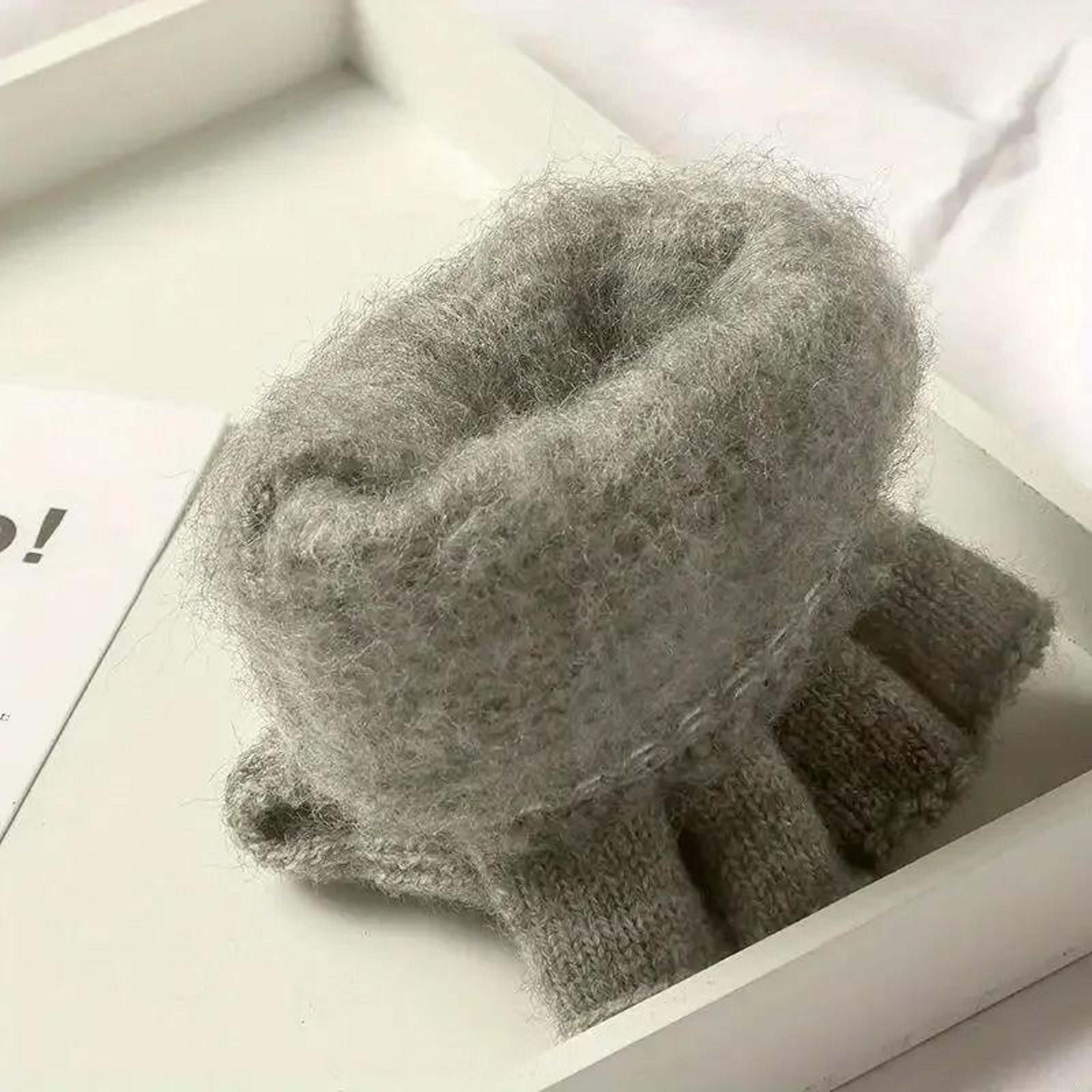 CozyTouch Fingerless Gloves Winter Warm Knitted Touch Screen Half Finger Gloves 7