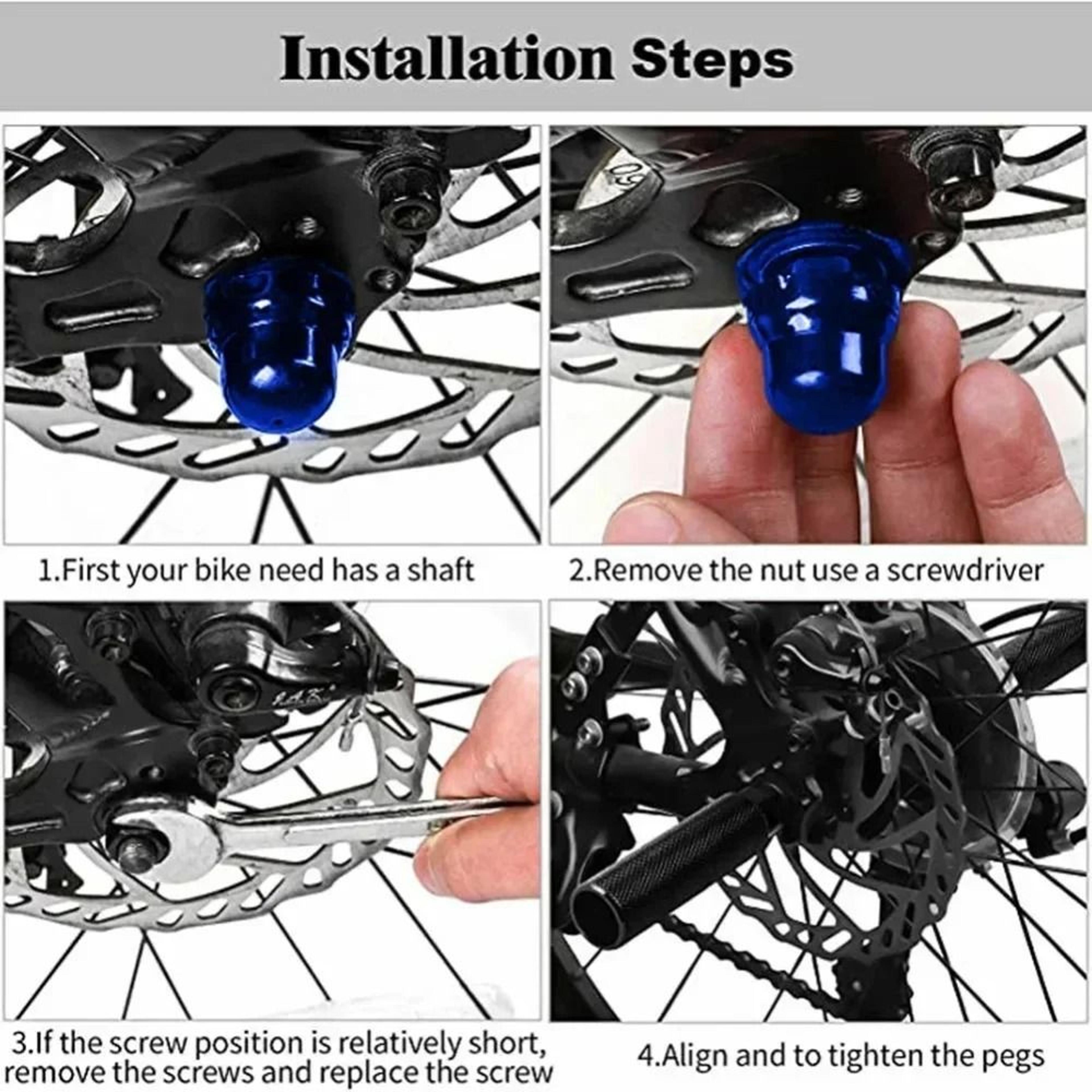 Aluminum Alloy Bike Pegs Anti Slip BMX Foot Pegs For 3 8 Axles 9