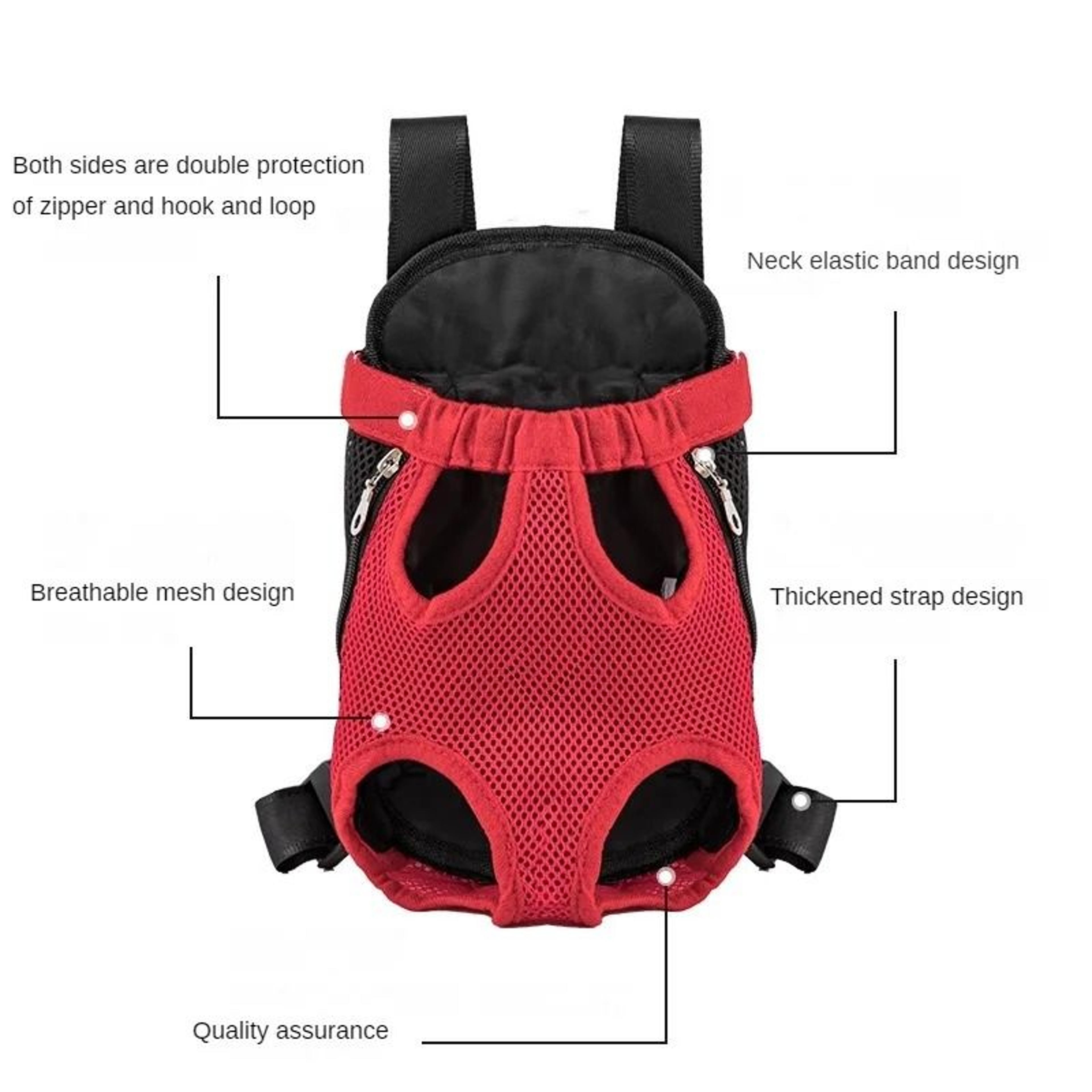 Breathable Pet Carrier Backpack For Small Dogs And Cats Travel Front Pack 8