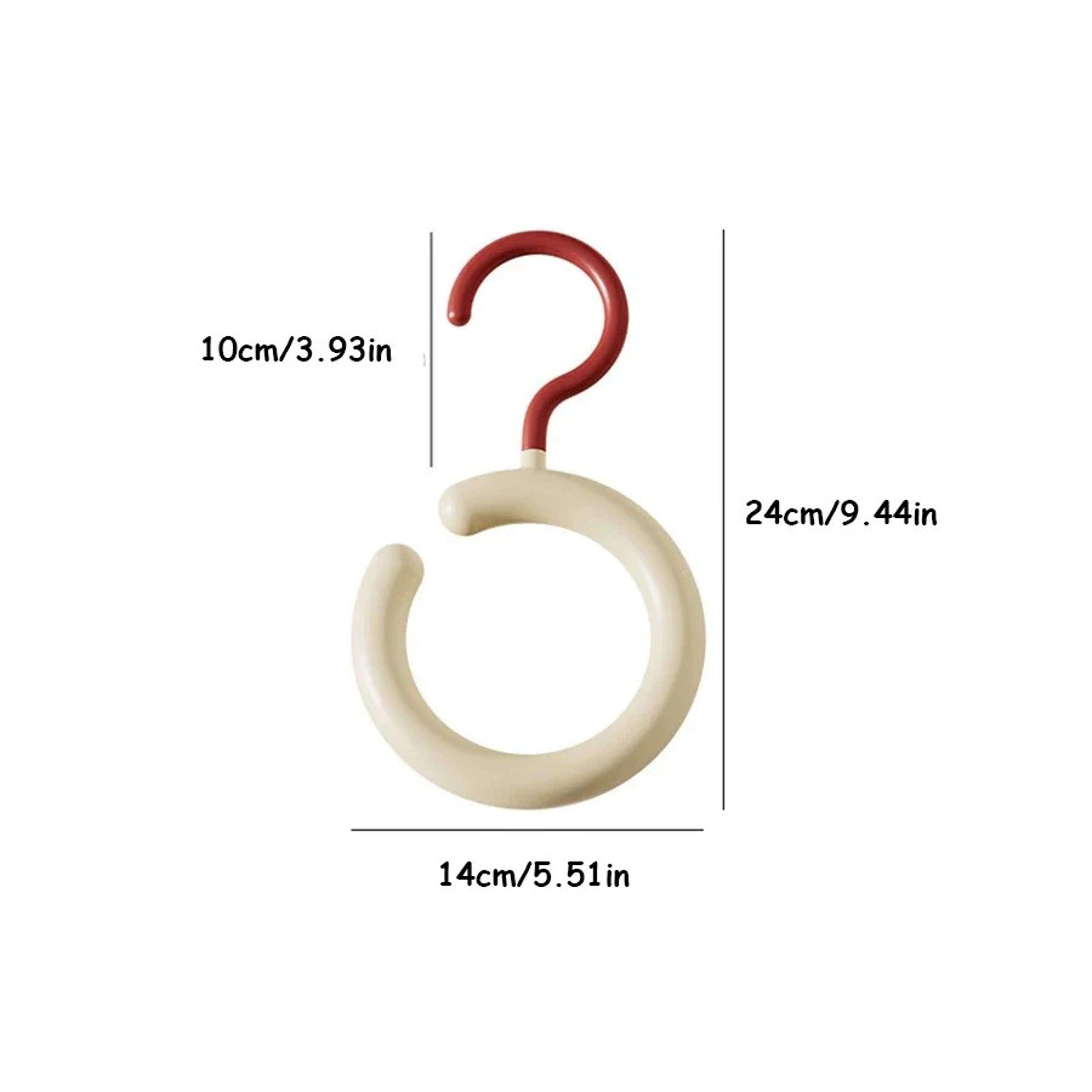 Rotating Scarf Hanger Multi Hook Hat And Bag Organizer Space Saving Closet Rack 8