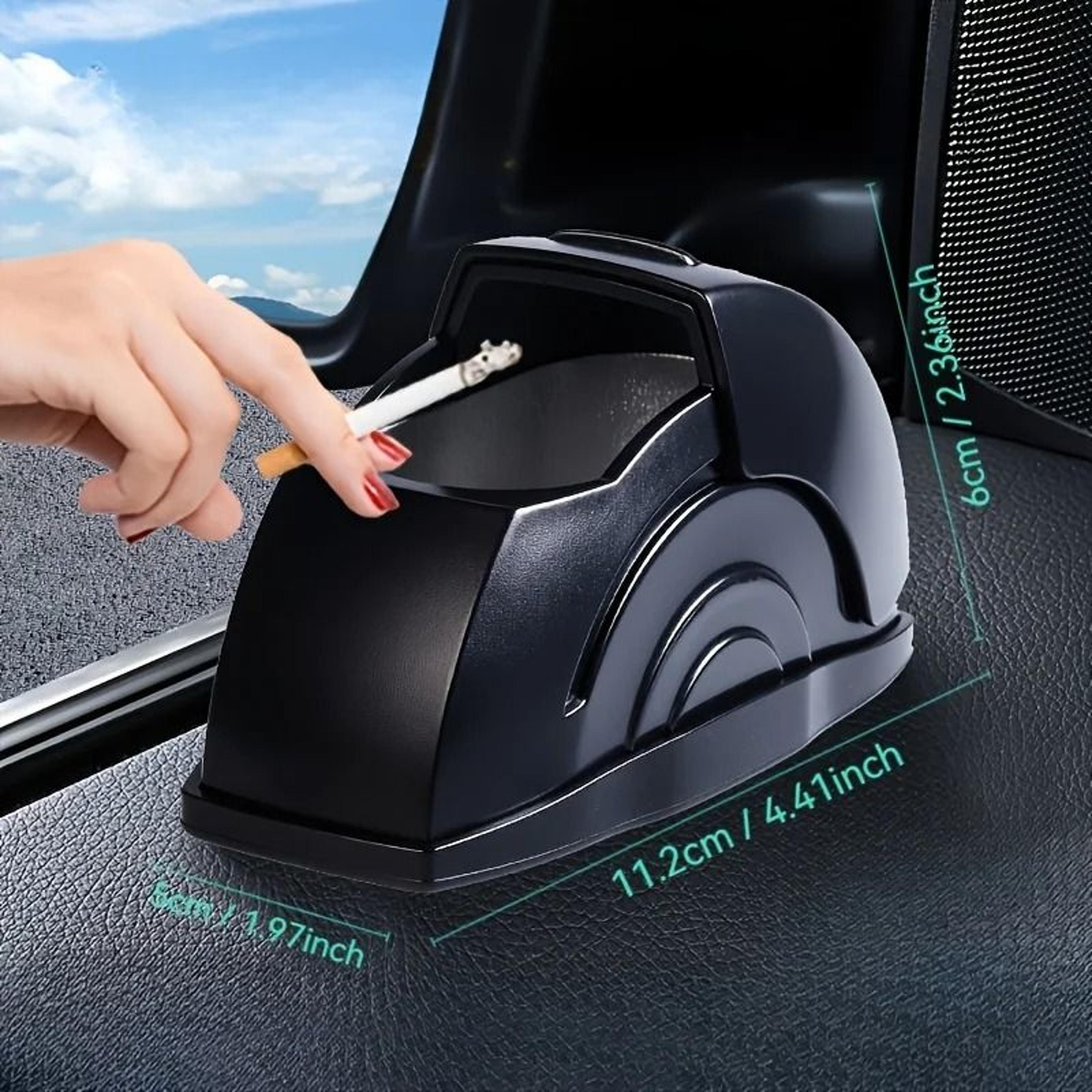 Premium Portable Car Ashtray With Lid Smokeless Odorless Cup Holder Design 4