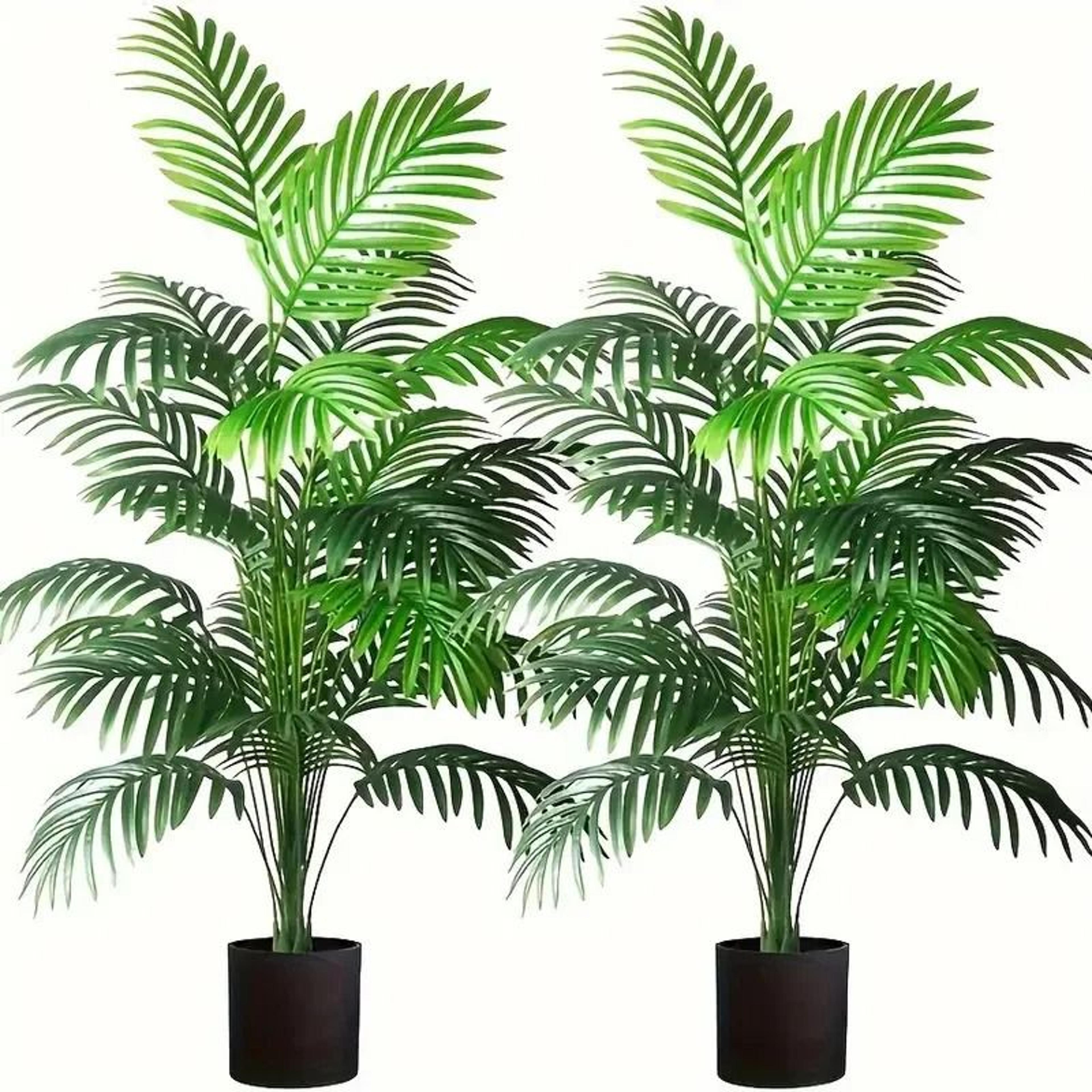 artificial areca palm tree in pot realistic indoor decorative fake plant