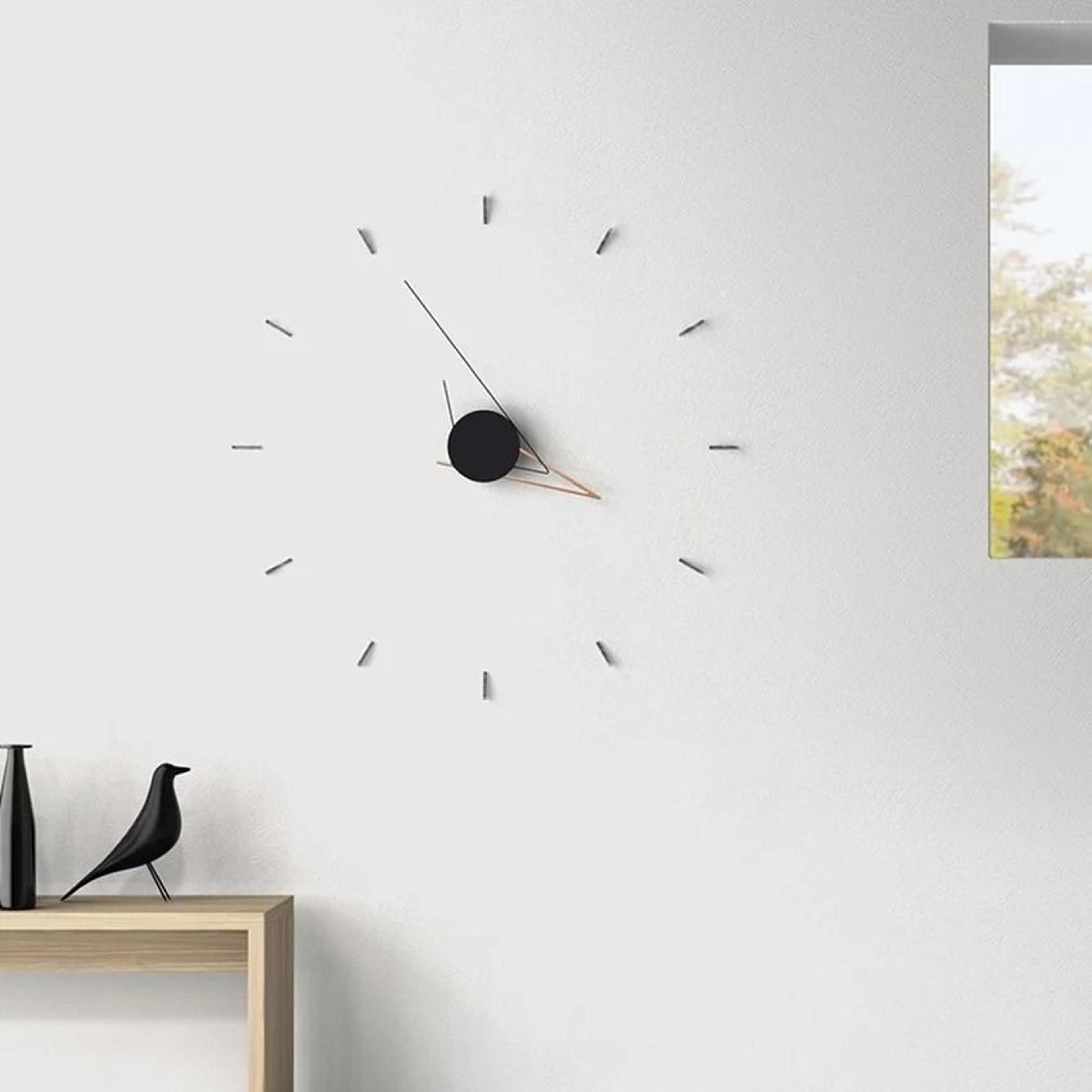 DIY Wall Clock Modern Minimalist Silent Large Wall Clock Decor 10