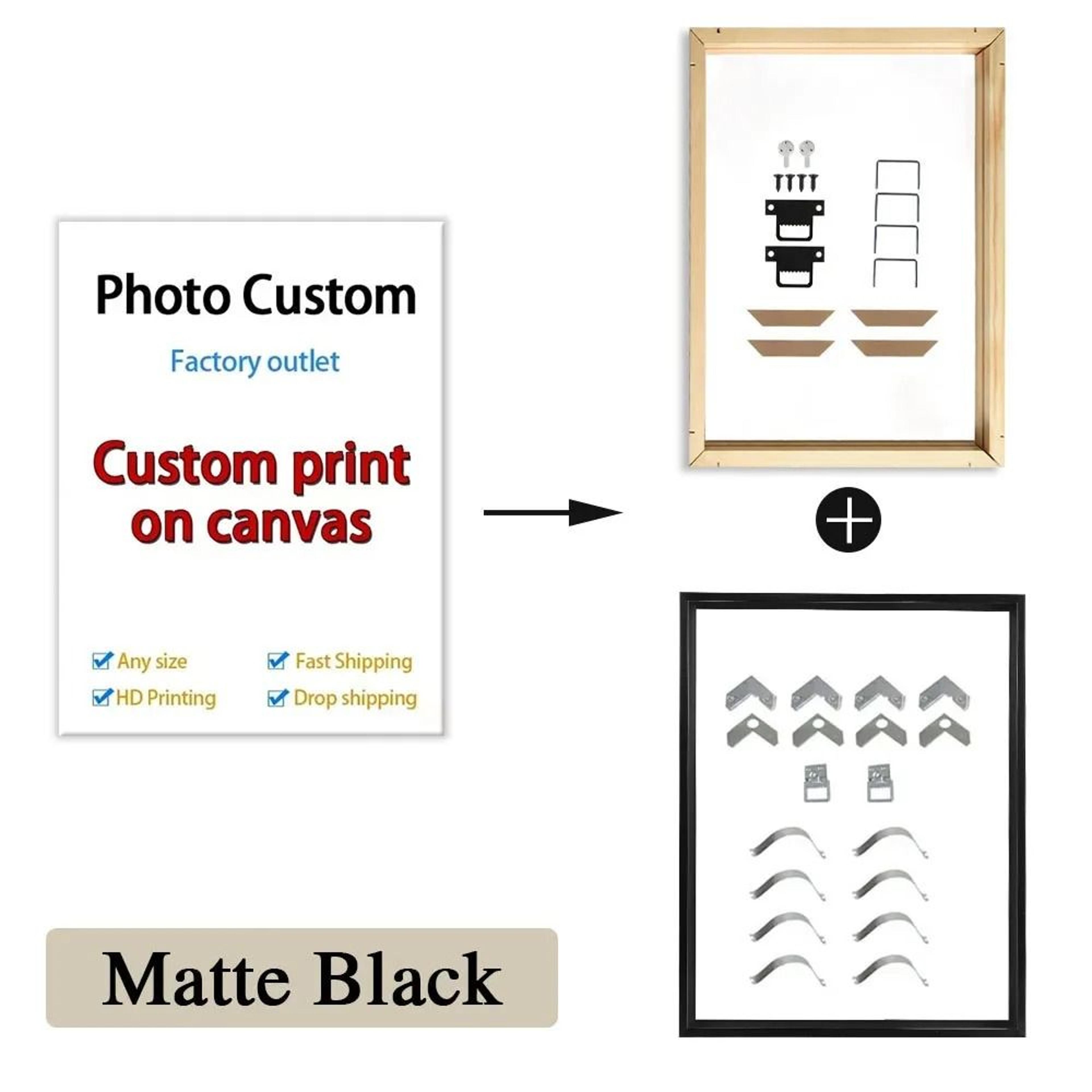 Custom Canvas Print Personalized Photo Wall Art Large HD Poster 2