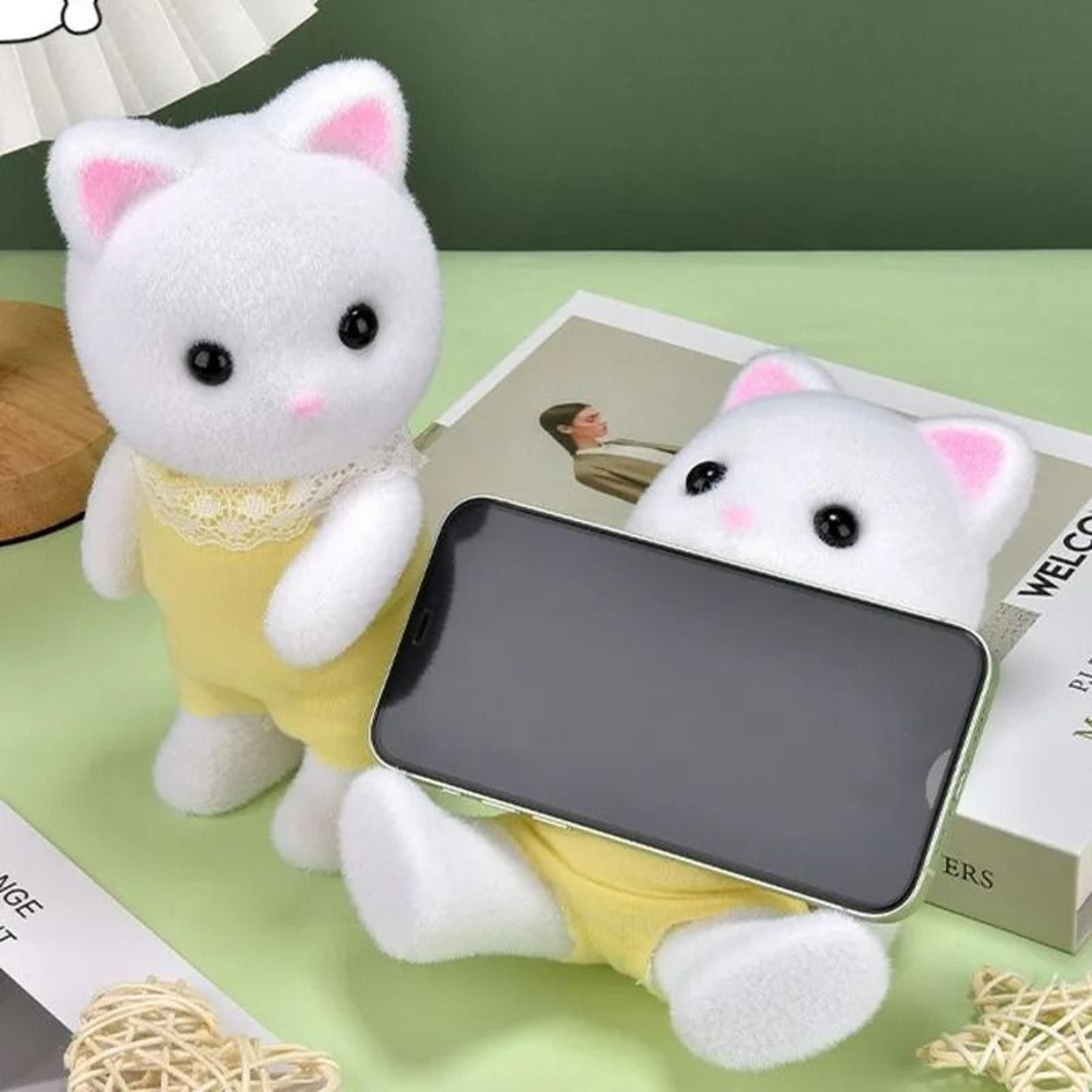 cute animal figure phone stand movable desktop decor holder