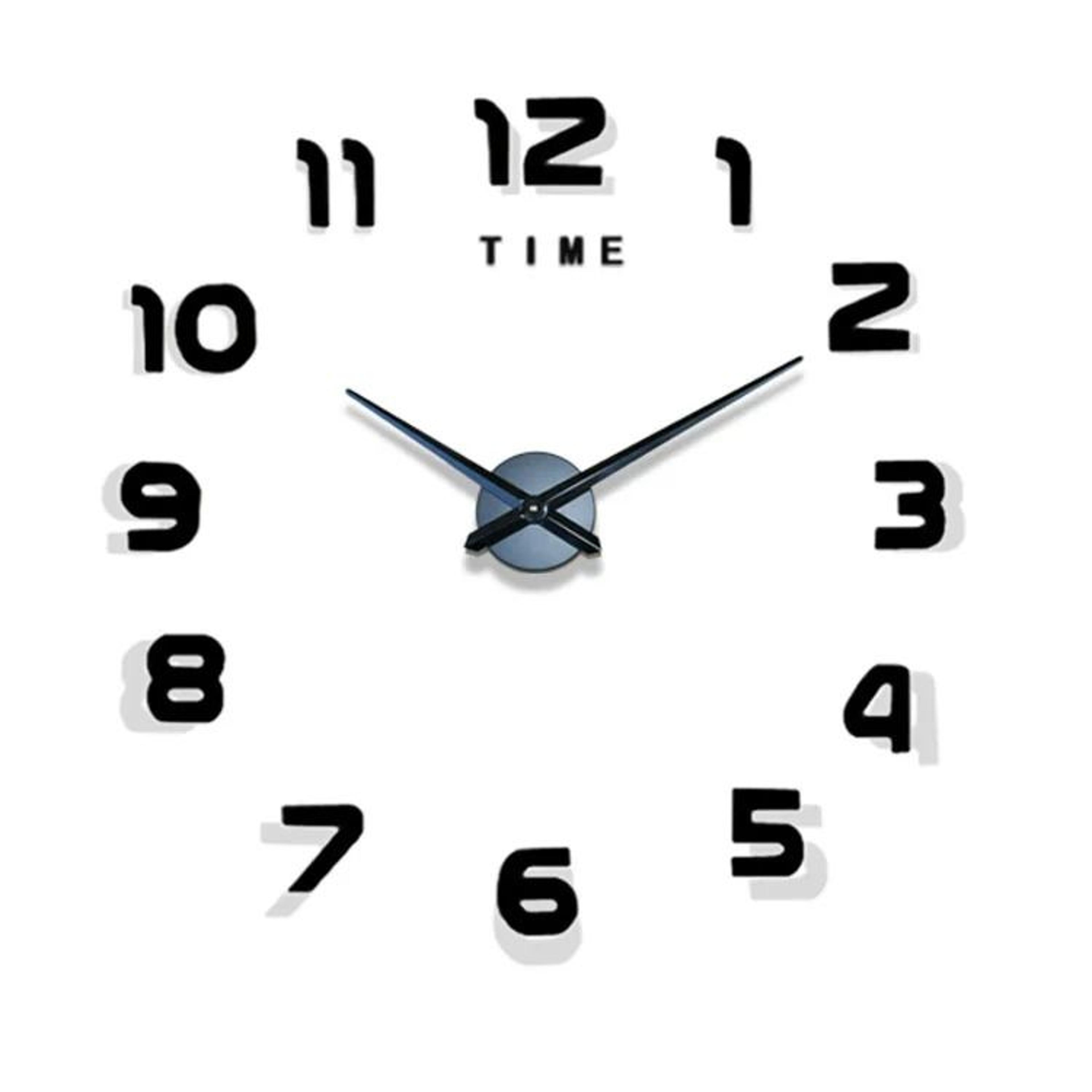 Modern 3D DIY Wall Clock Acrylic Mirror Large Decorative Clock 18