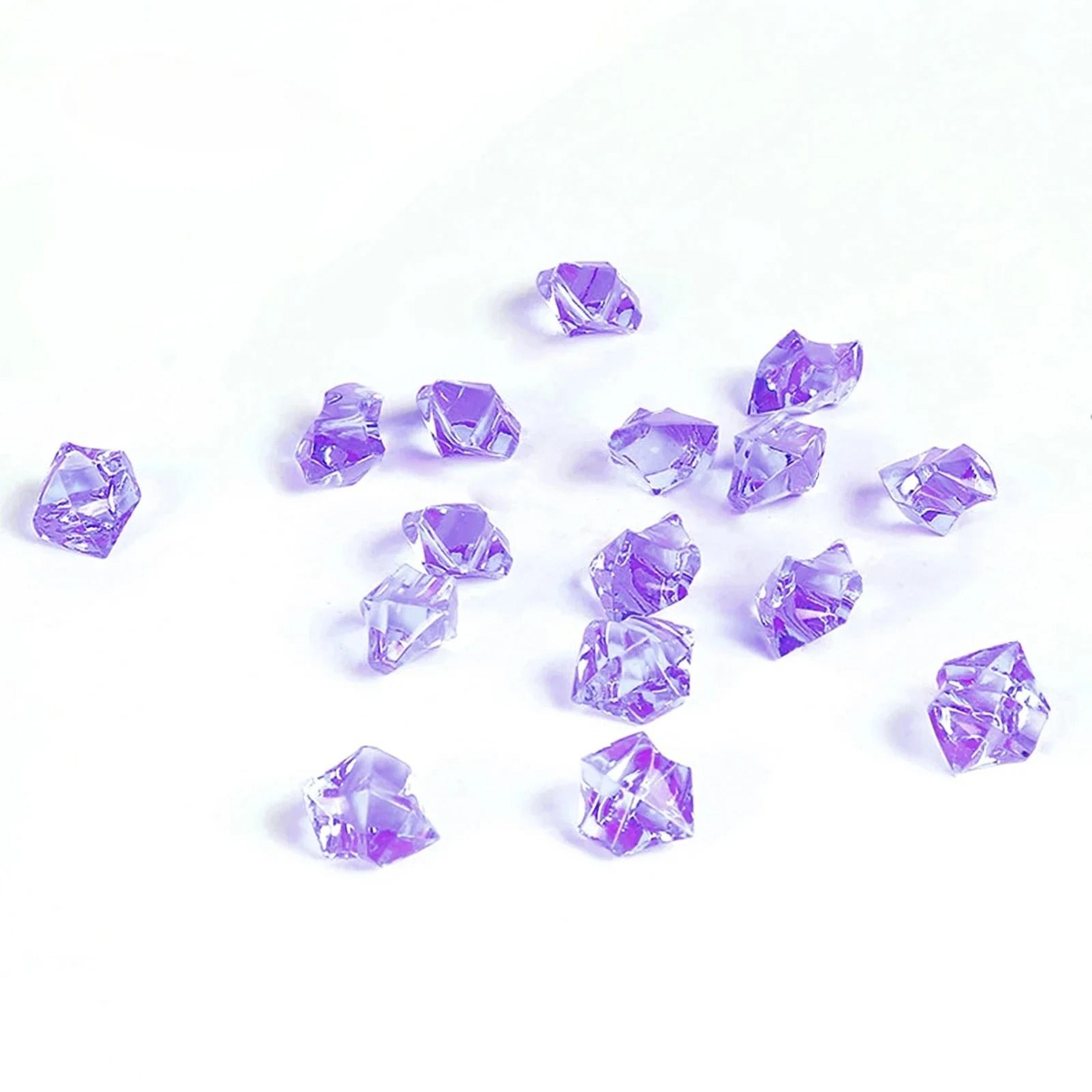 Fake Crushed Ice Stones Acrylic Vase Filler Clear Decorative Stones 5
