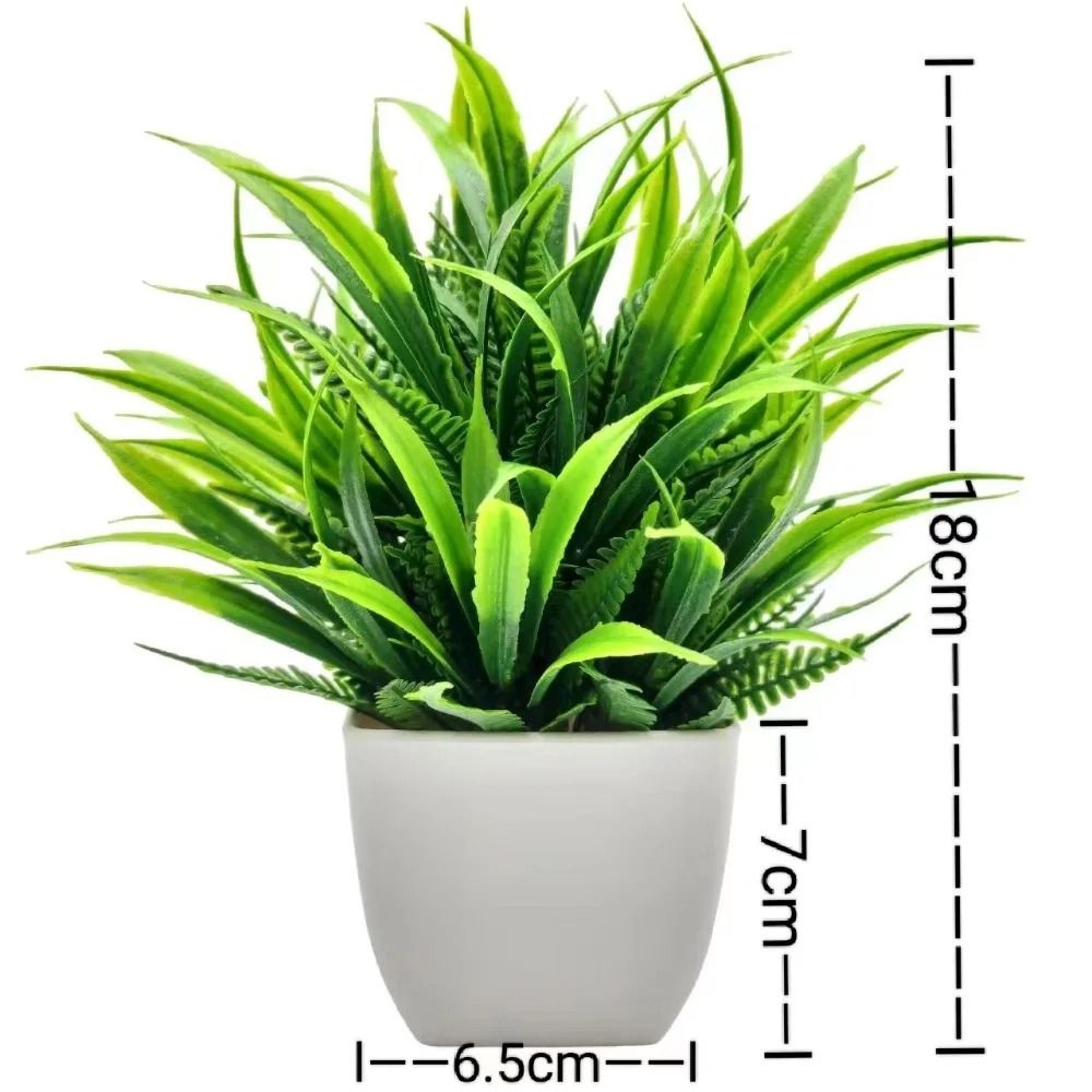 Mini Artificial Potted Plants Bonsai Tabletop Flower Decor 3