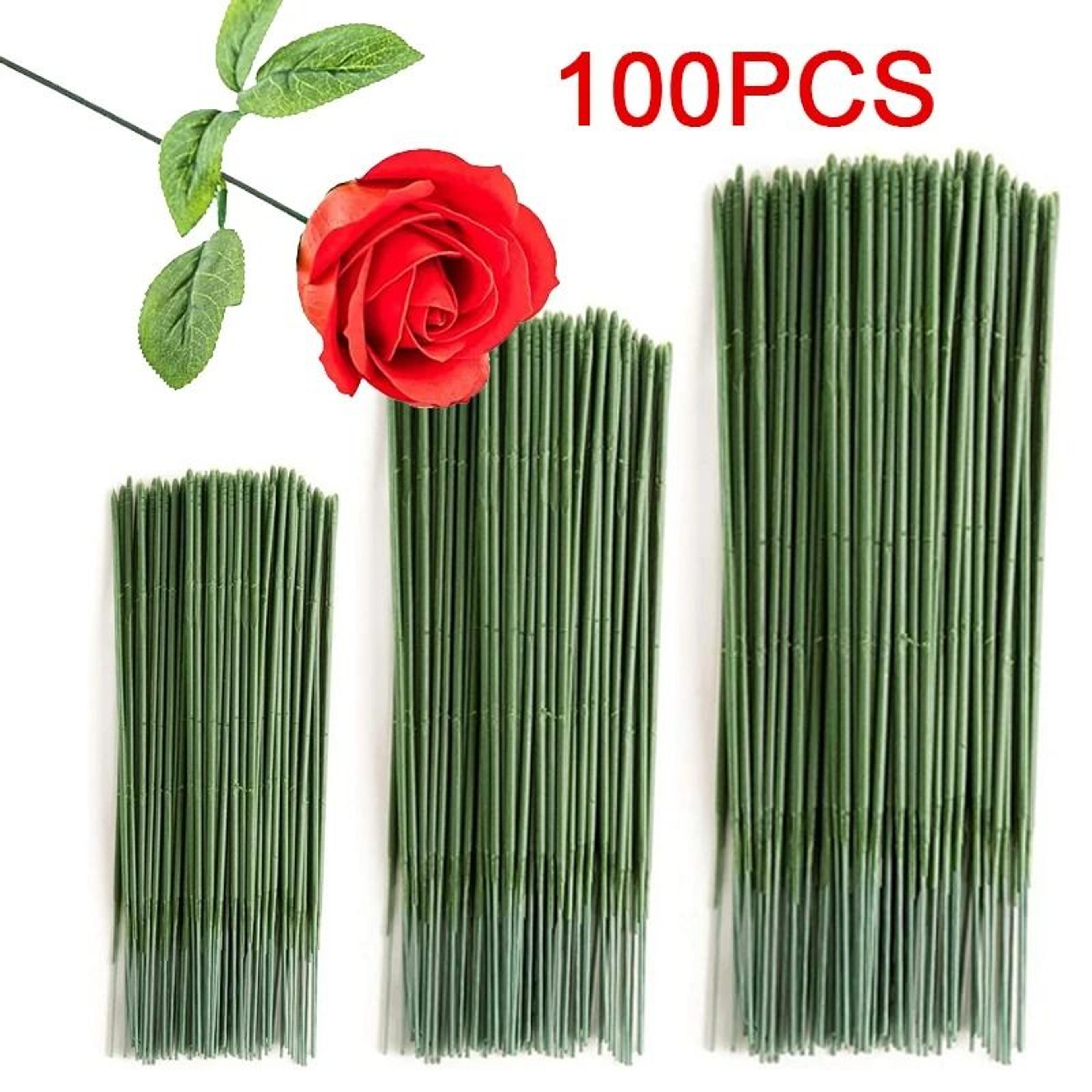 artificial flower stems plastic flower stem rods for diy floral crafts
