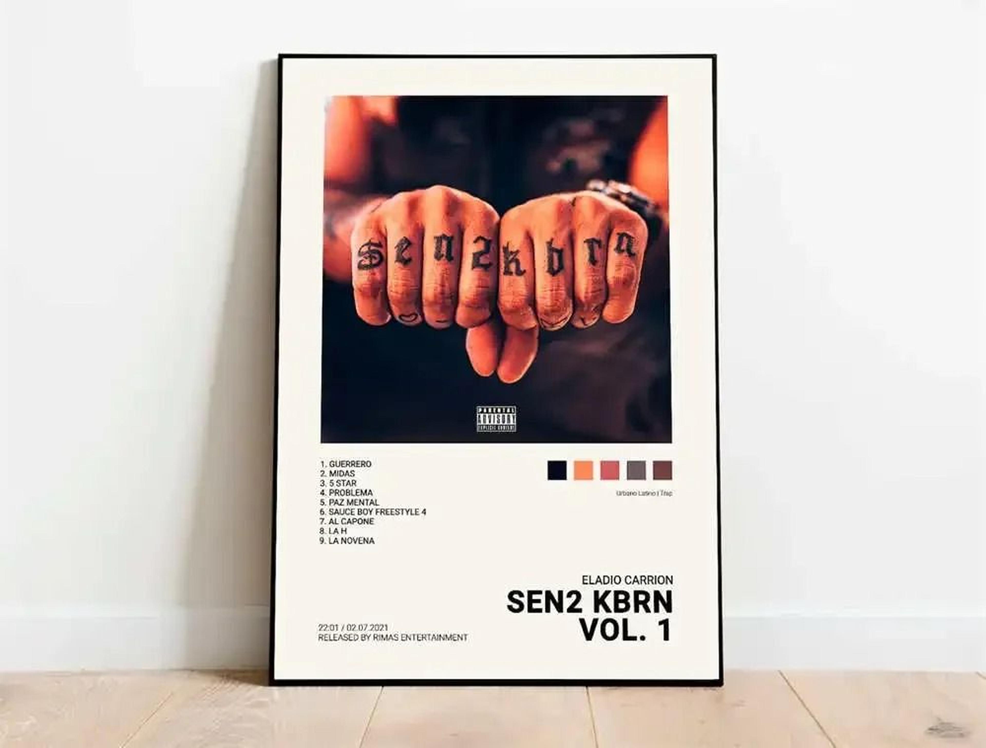Latin Rap Music Poster Canvas Album Cover Aesthetic Wall Art Print 1