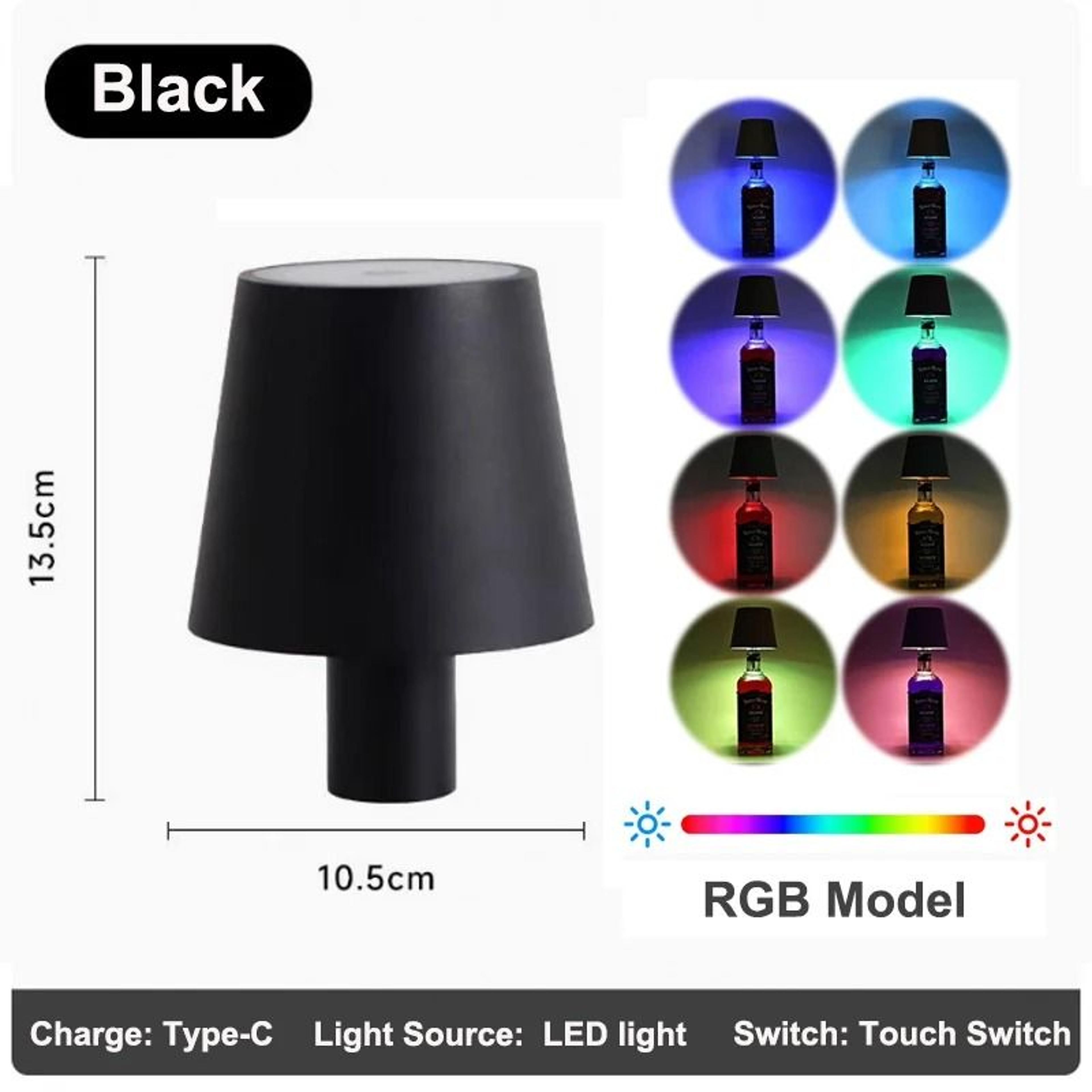 Wireless LED Wine Bottle Lamp Touch Control Rechargeable Table Light 7